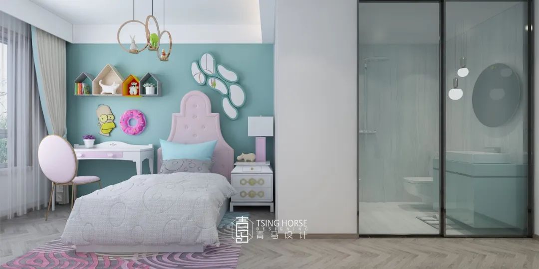 曲江大城 350㎡简约风三代同堂宅，设计师刘永强打造温暖新家-60