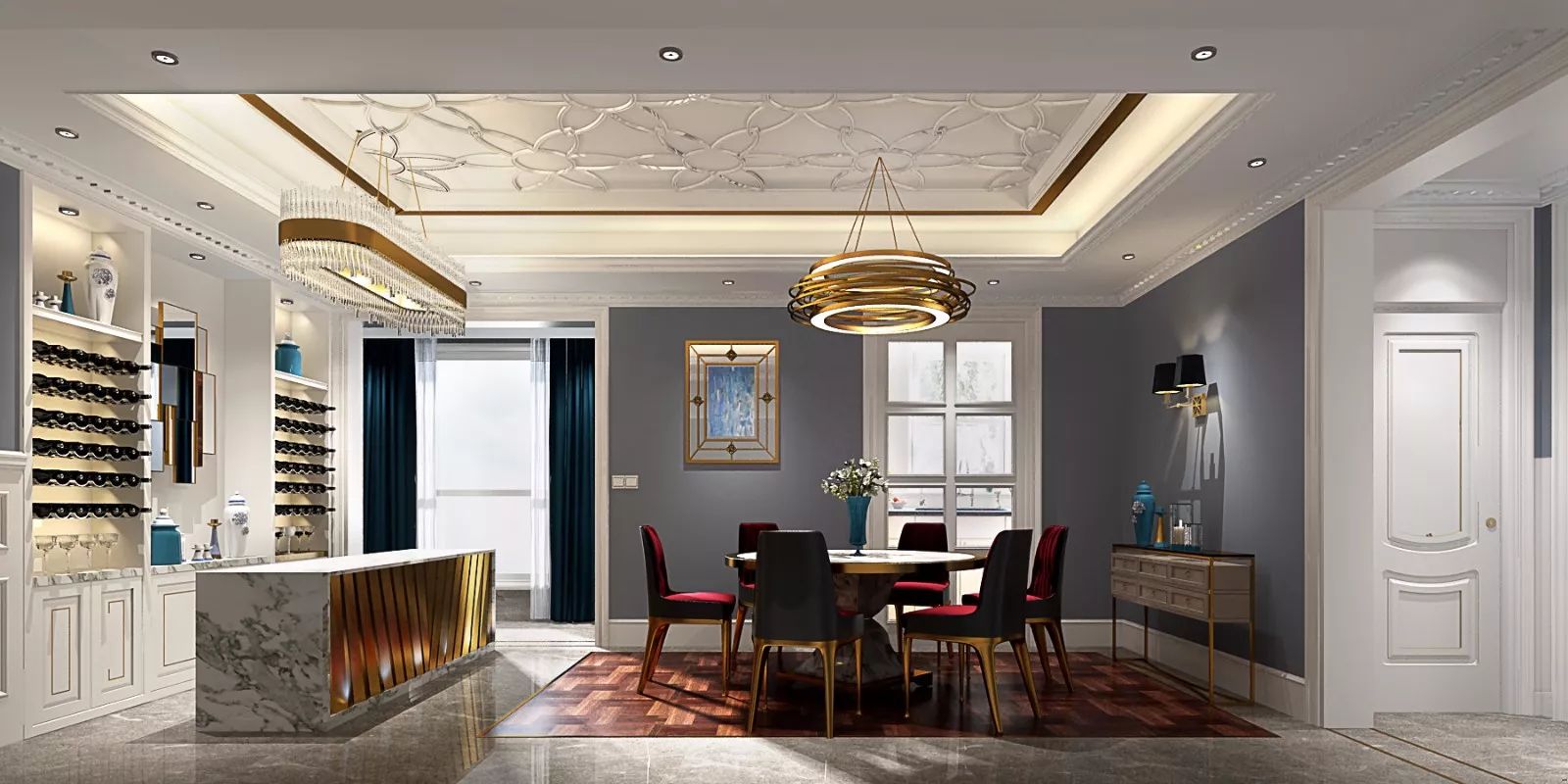 尚层别墅设计之江山里·时尚简欧复式-22