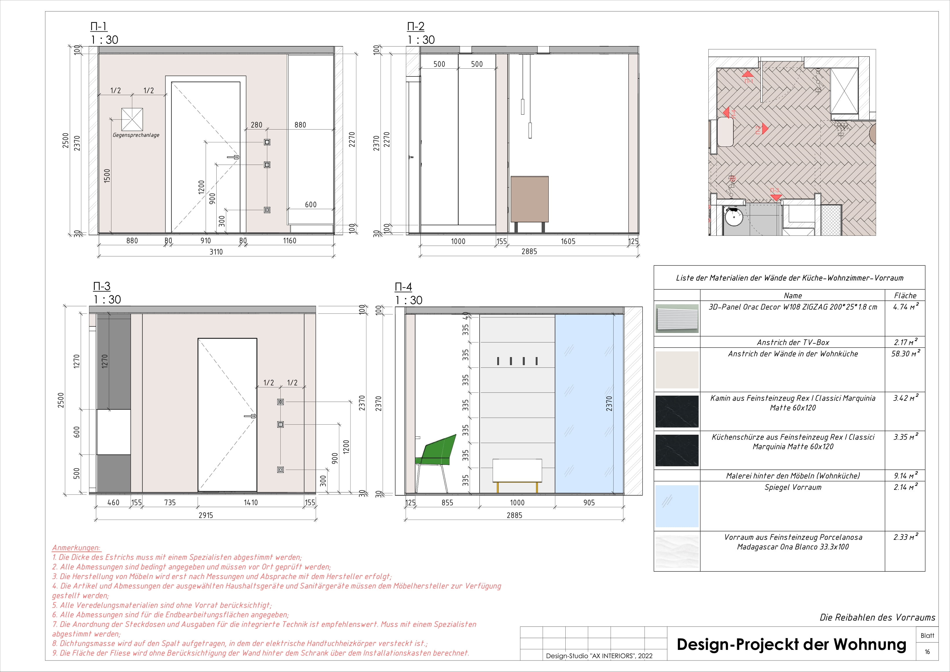 Drawings of an apartment in Germany-15