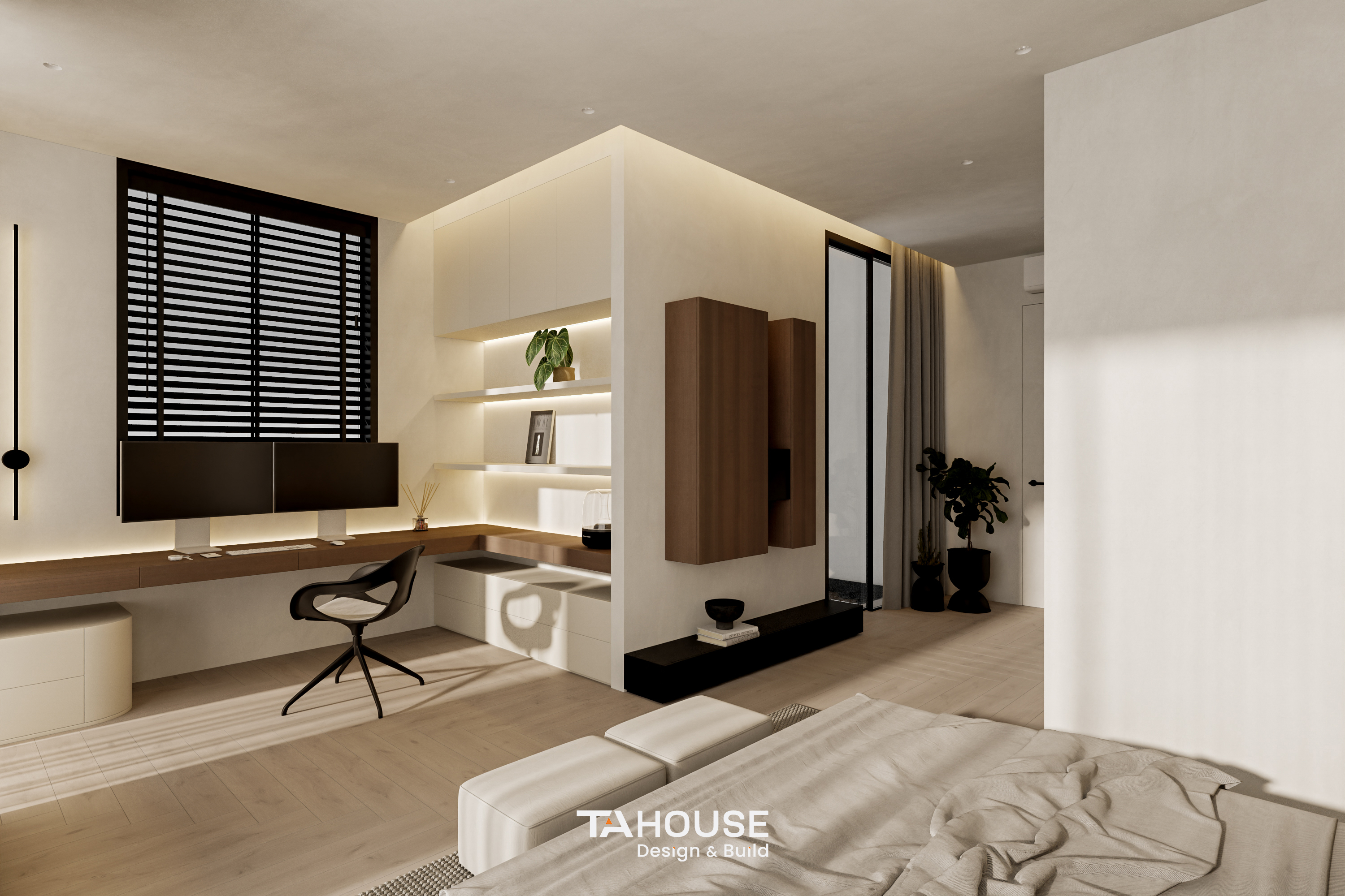 现代卧室  TA 住宅丨越南-4