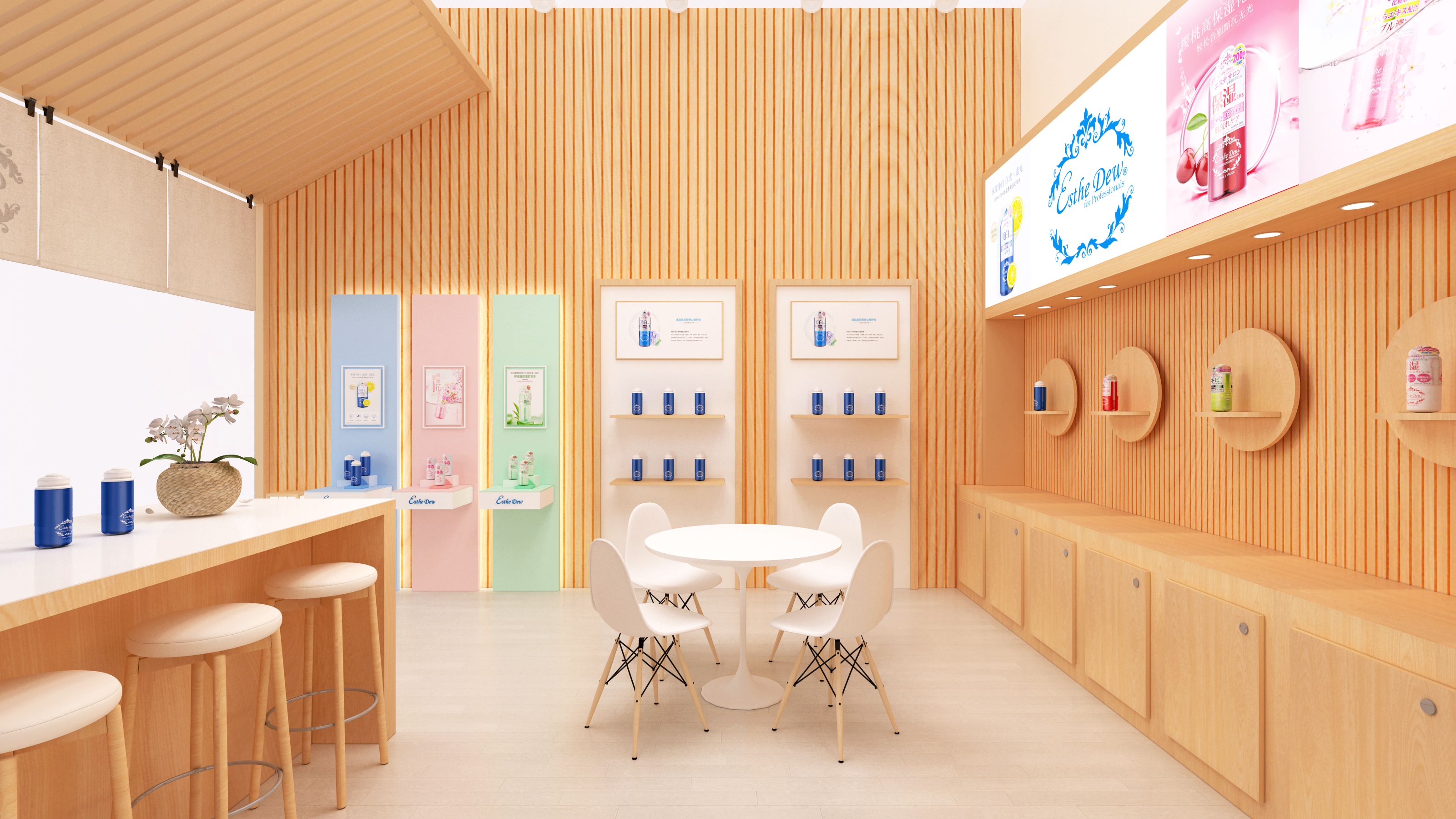 EstheDew 2019CIIE Booth Design-5