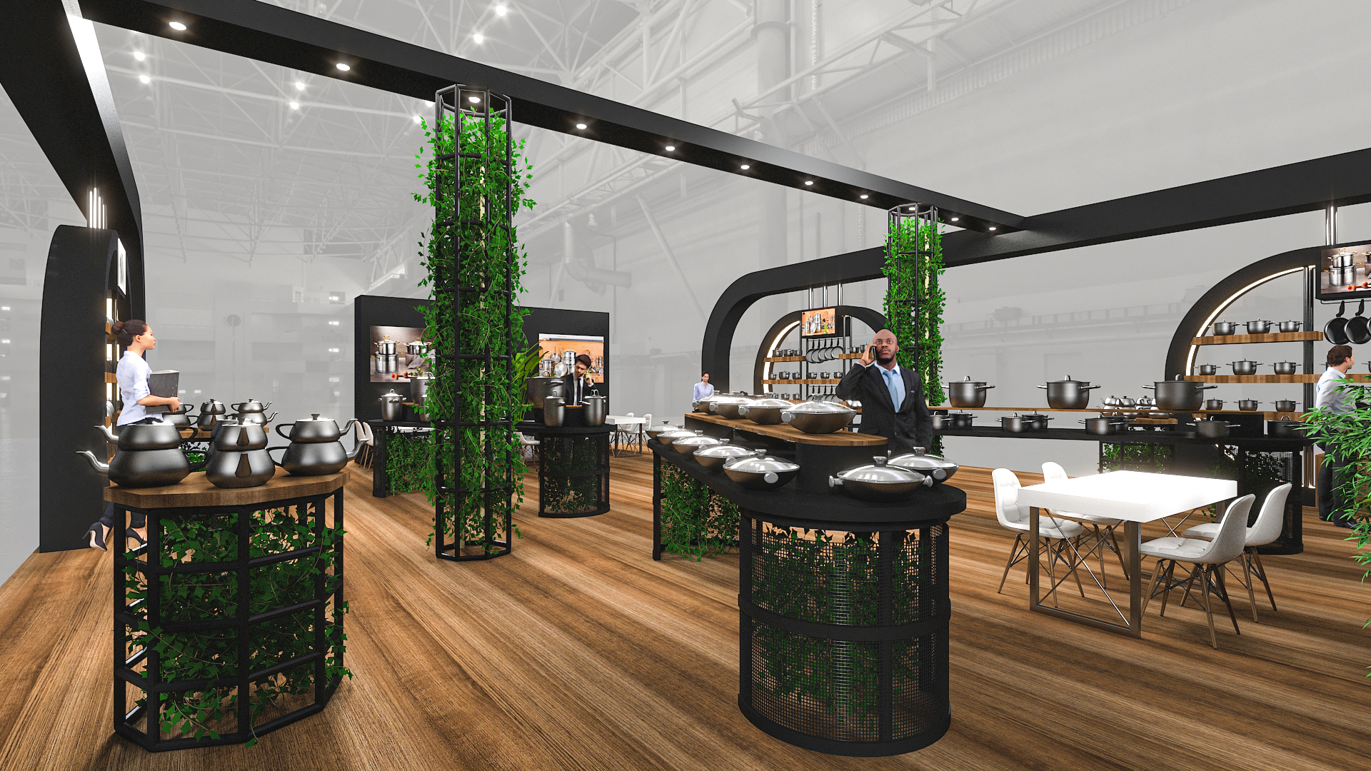 GORGEL STAINLESS STELL BOOTH DESIGN-7