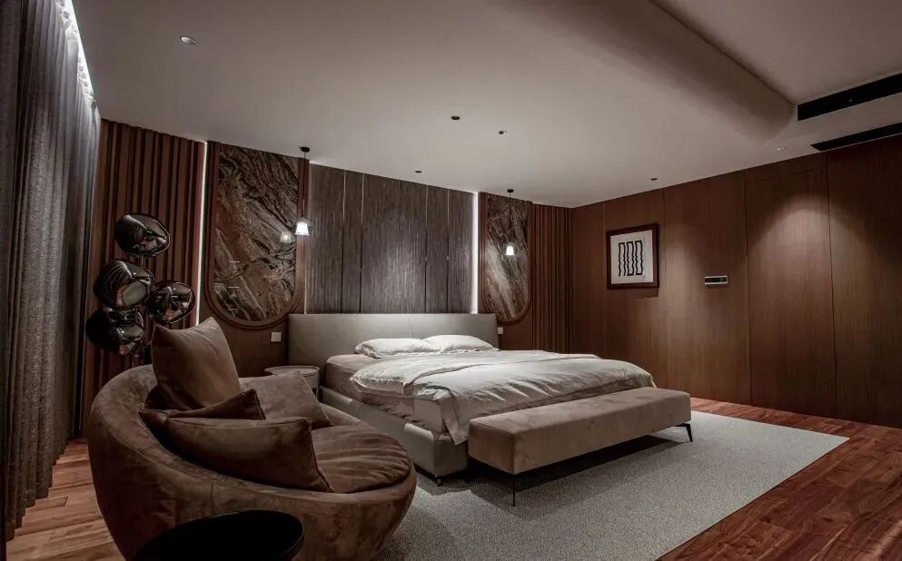 紫廷名苑 | 600㎡独栋别墅的优雅空间与灯光美学-74