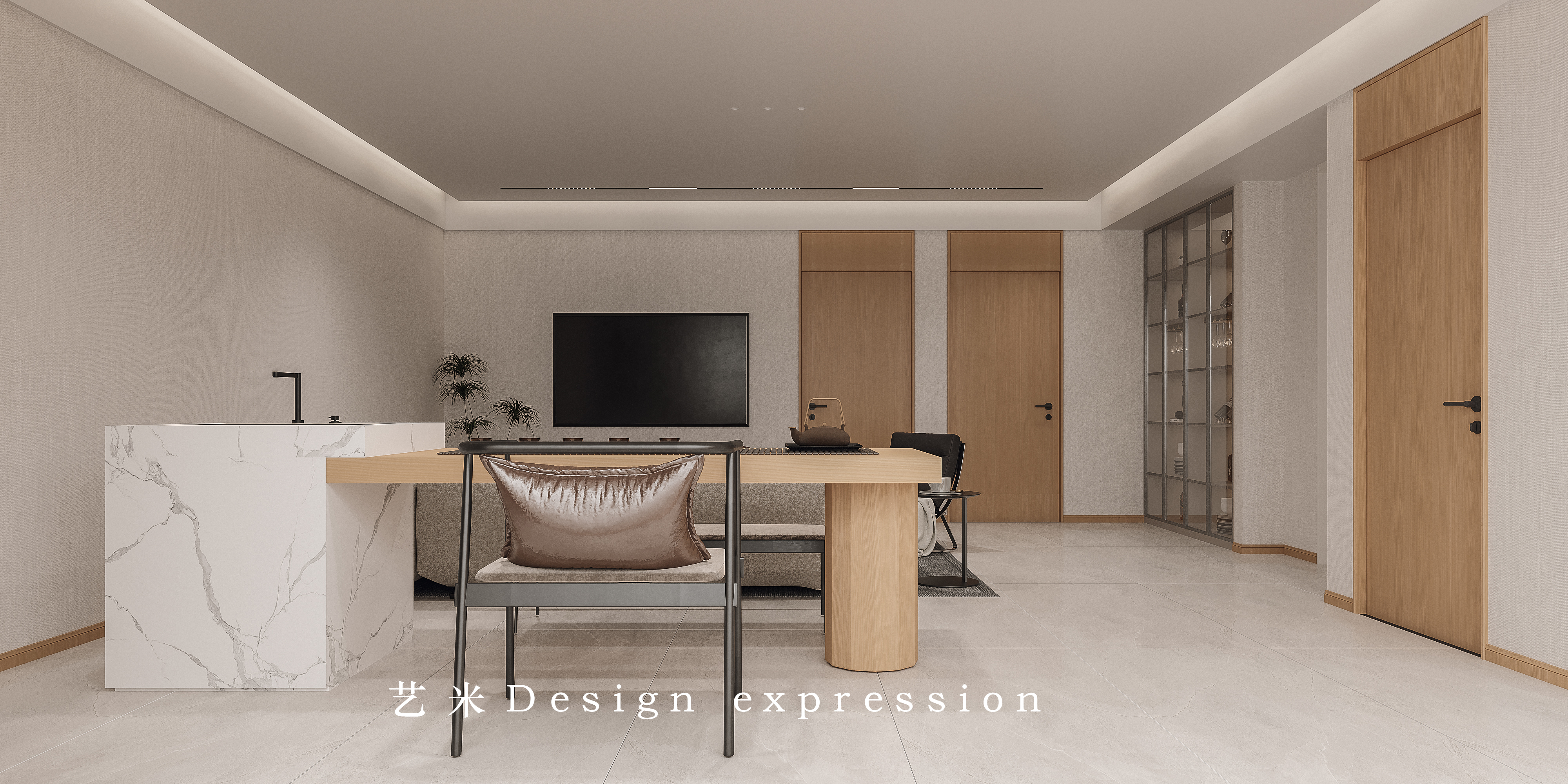 原木极简别墅-艺米效果图-4