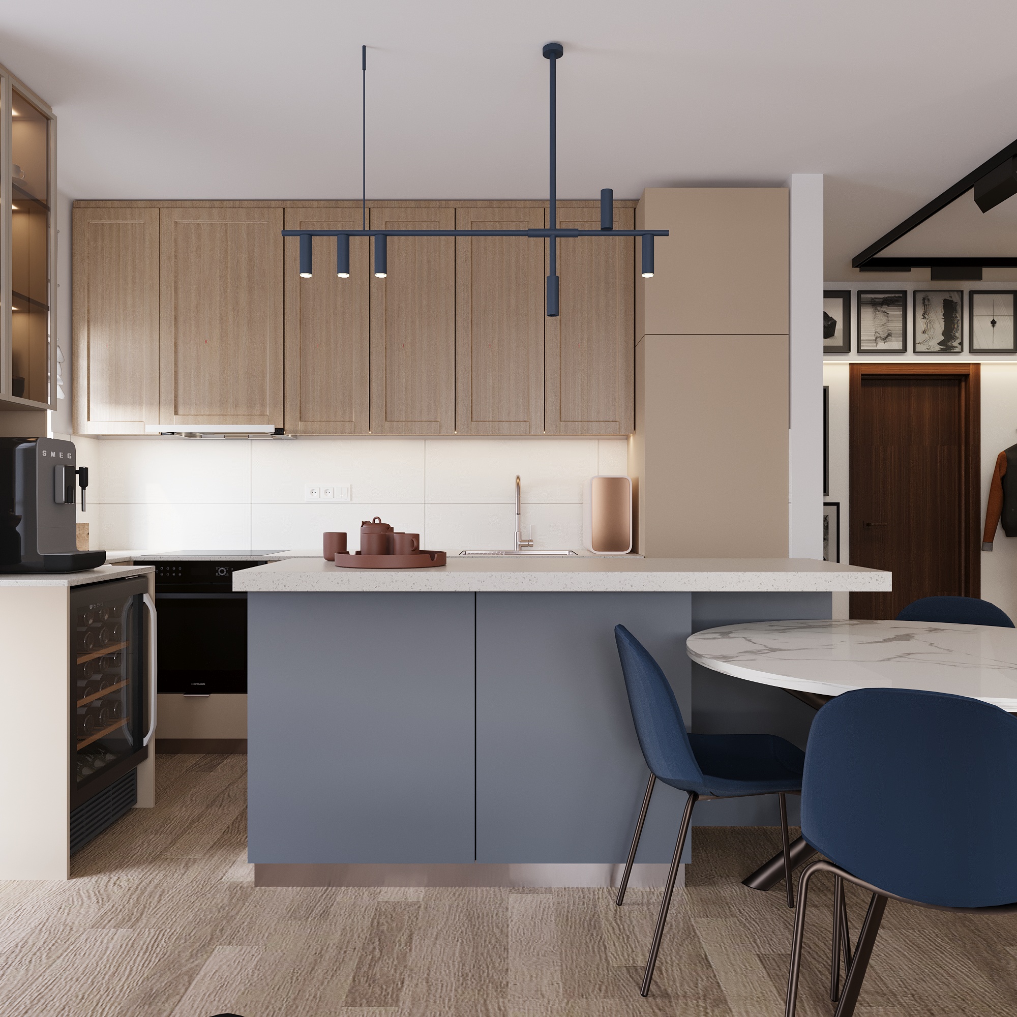 Stara Pazova市中心70平米公寓设计-4