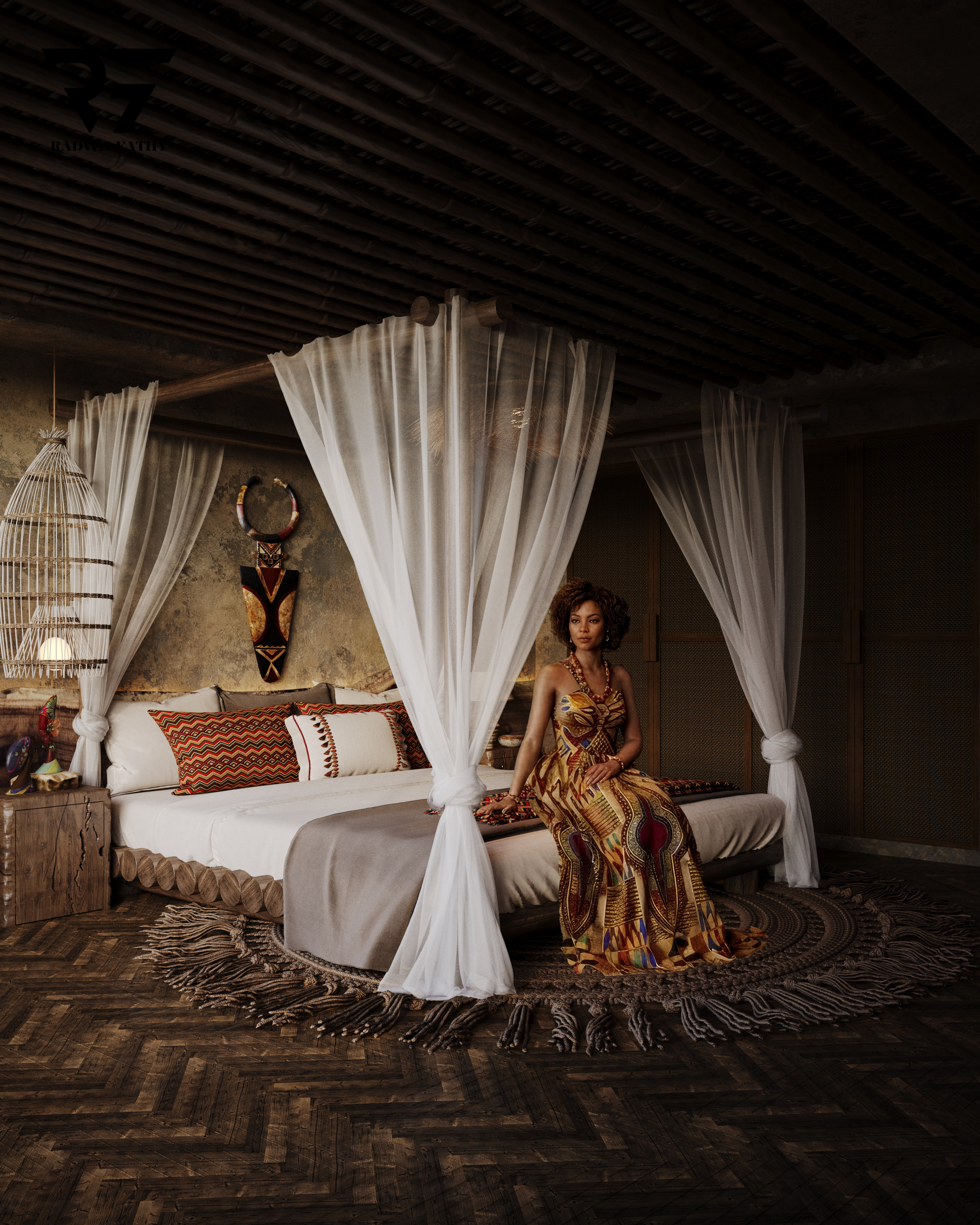 African bedroom-5