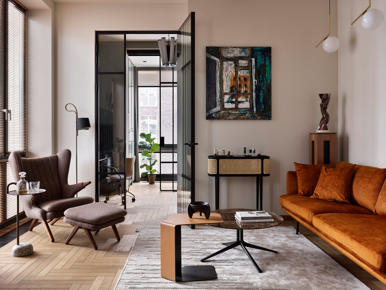 莫斯科家庭公寓设计（含独立卧室）丨俄罗斯莫斯科丨Анастасия Стенберг（阿纳斯塔西娅·斯滕贝格）-3