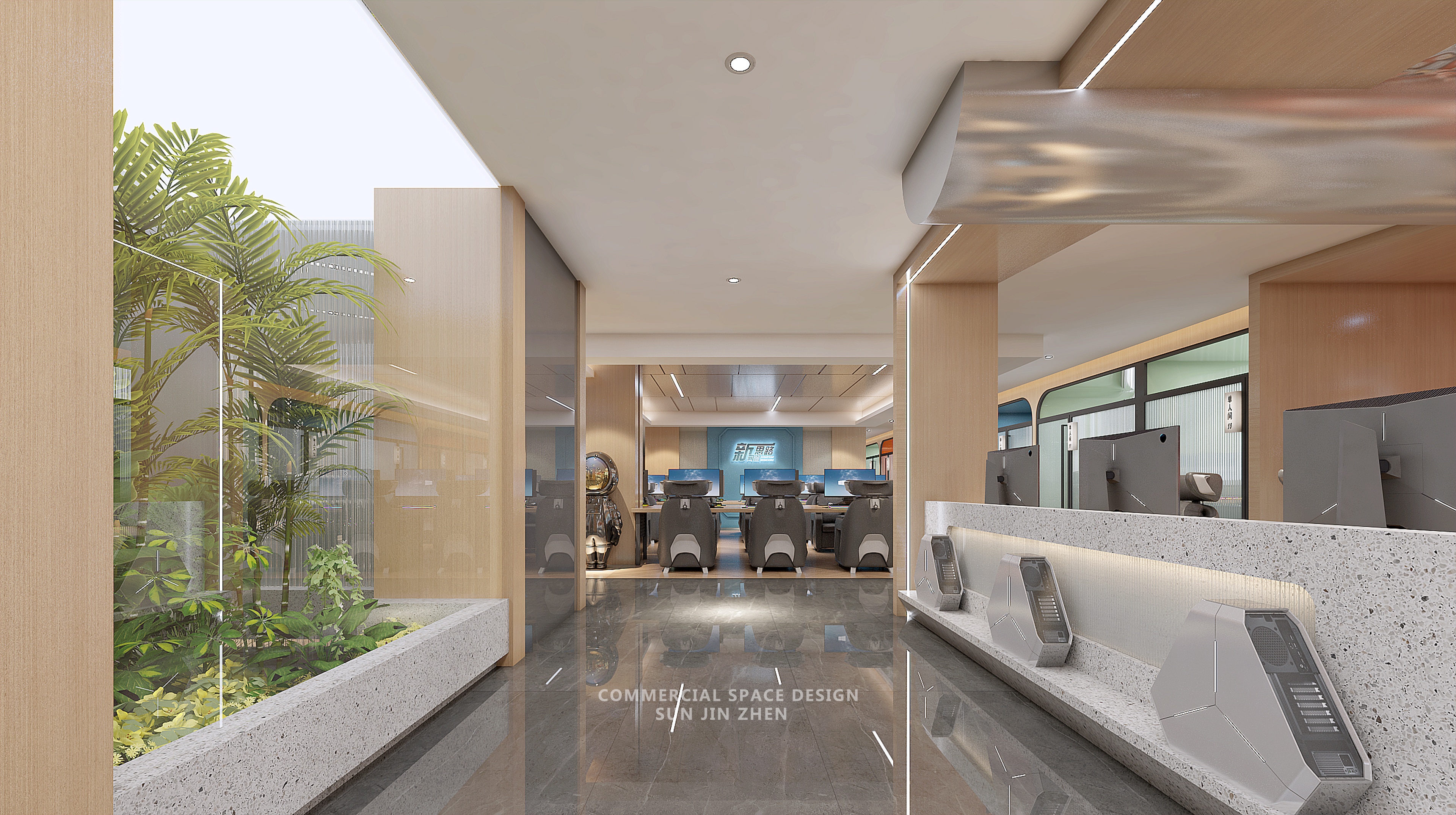 四川乐山新思路网咖丨中国乐山丨孙金甄（北京）室内建筑设计有限公司-17