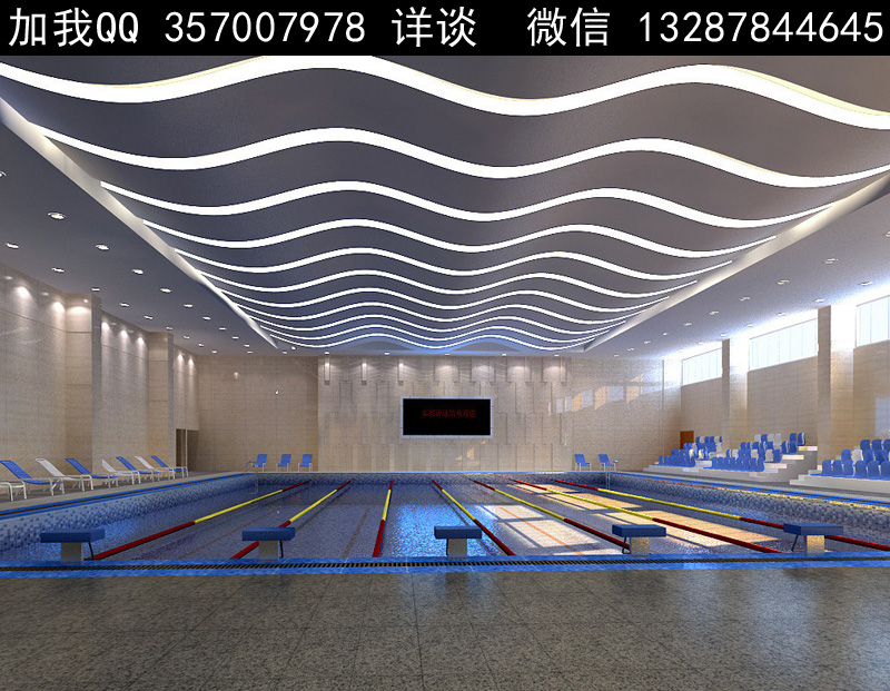 游泳馆设计案例效果图2-6