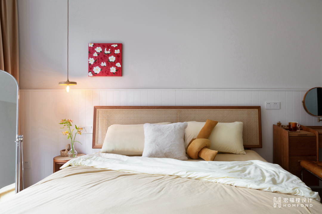 原木+奶茶色，随性自由的治愈空间 | 宏福樘设计-28