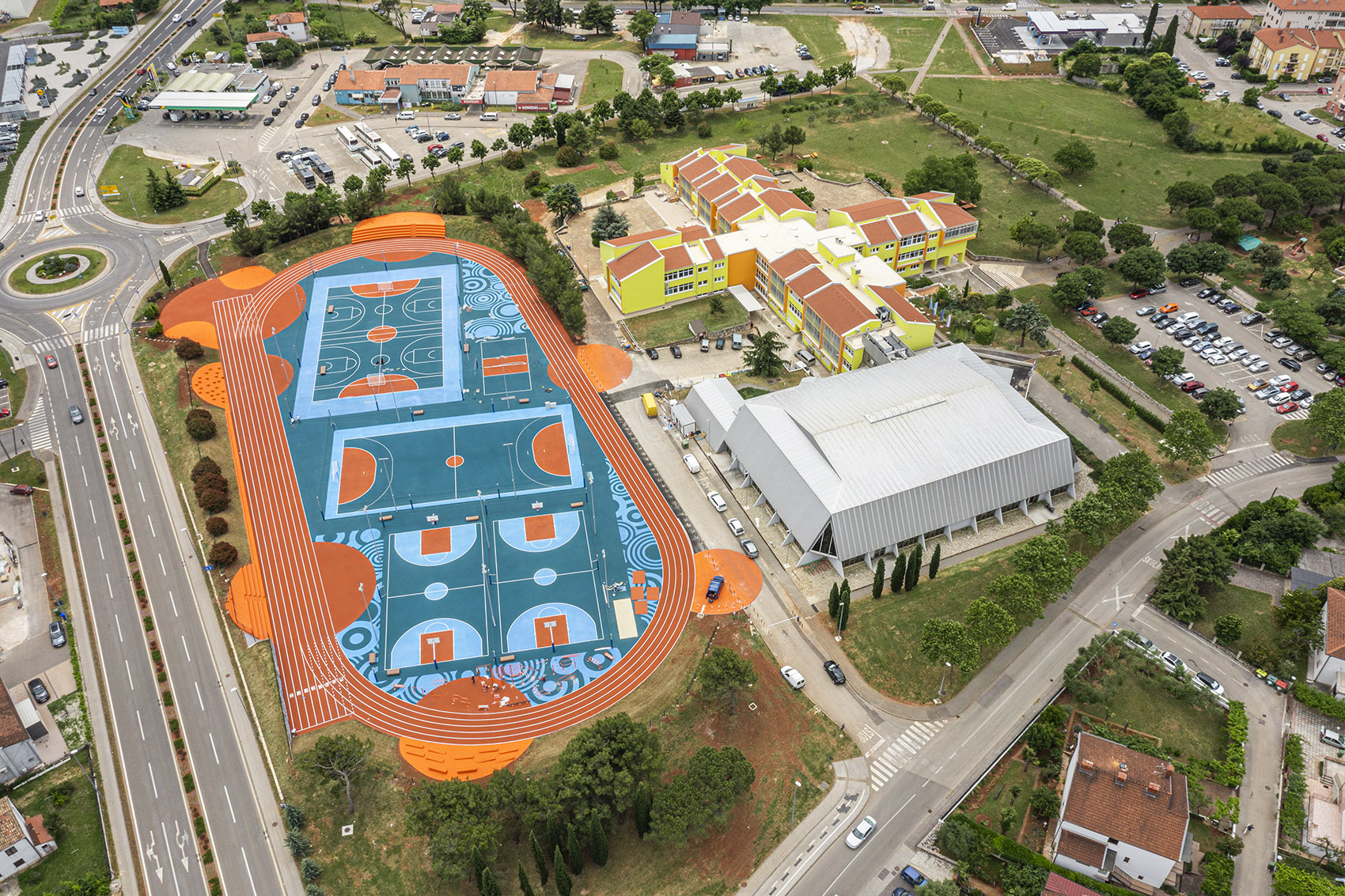 克罗地亚 Marija i Lina 小学运动场丨Nenad Marić-6