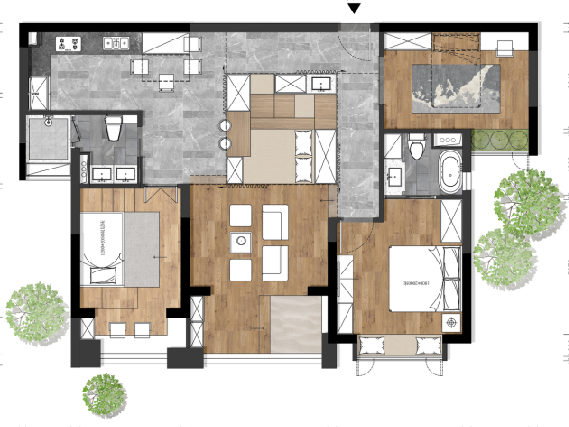 象山民宿、税务局大厅改造等——17 级室内设计优秀作品展示-219