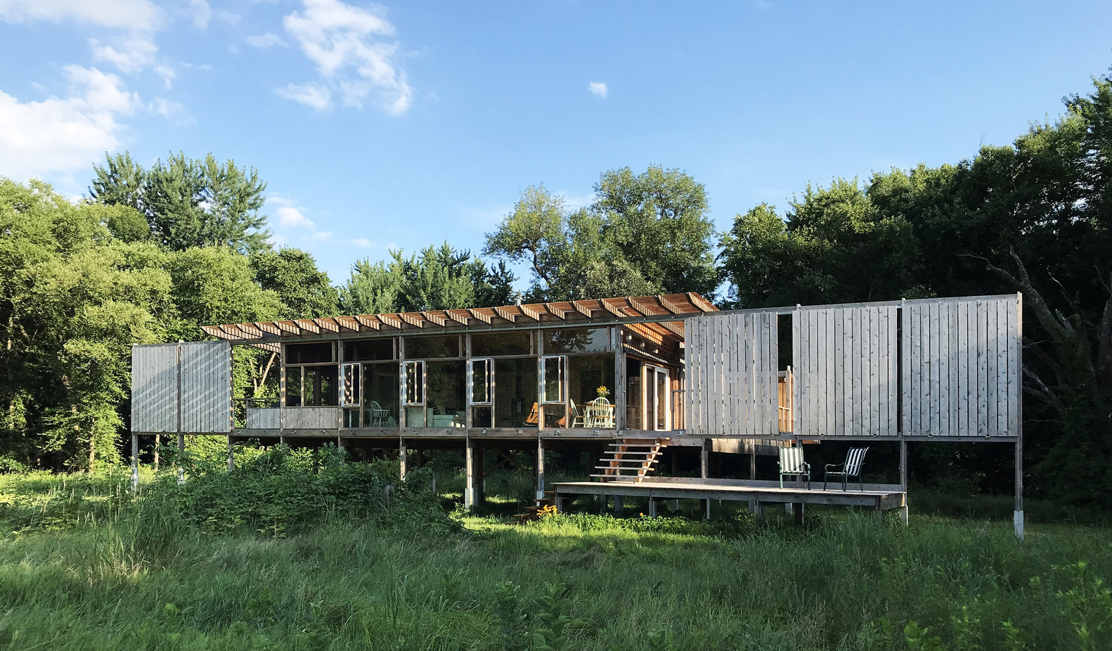 爱荷华州玻璃小屋，环保设计融入大自然-37