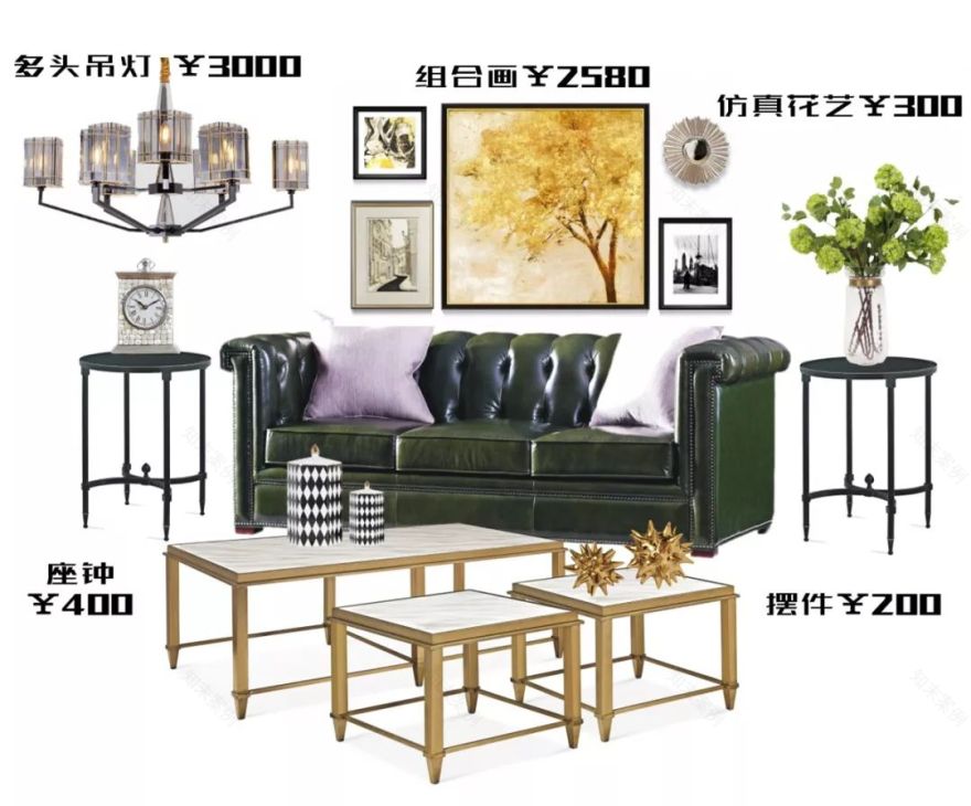 长夏方平米设计,美式平层大宅的优雅色彩碰撞-105