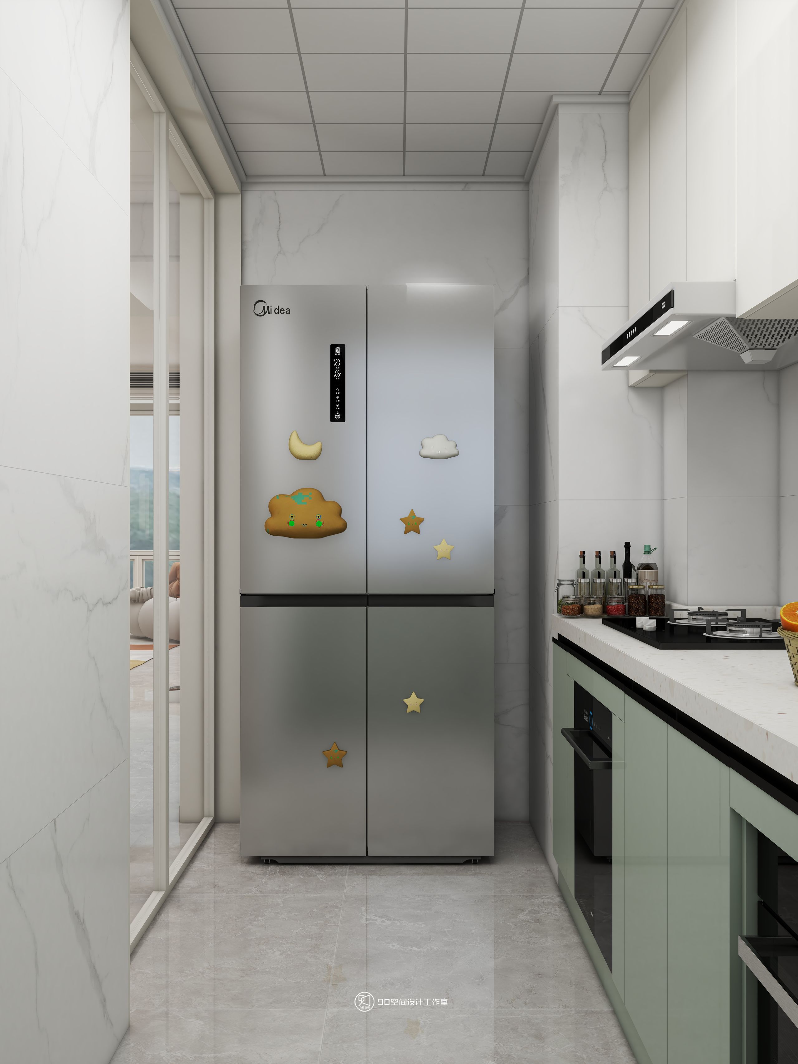 90 空间设计∣128㎡北欧奶油风-19