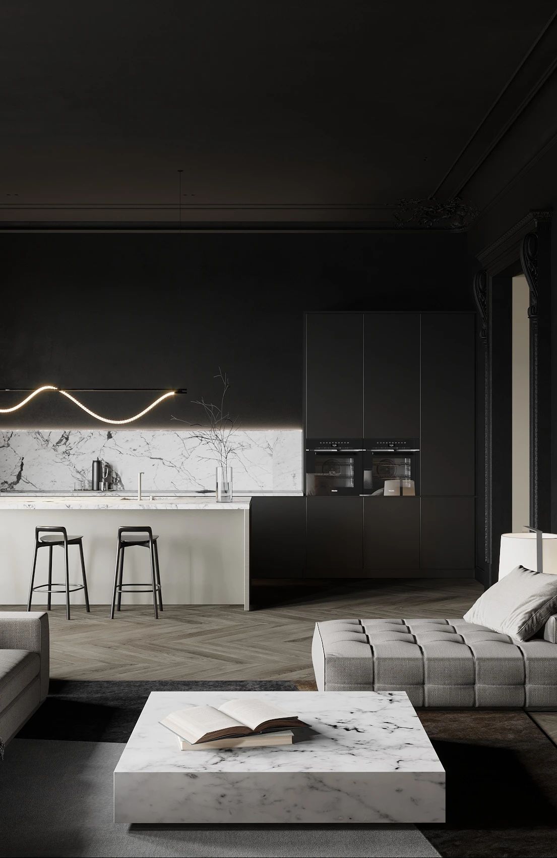 单色极简主义表达 · VIAN AA 内部设计丨俄罗斯顿河畔罗斯托夫丨Aleinikova Alina-69