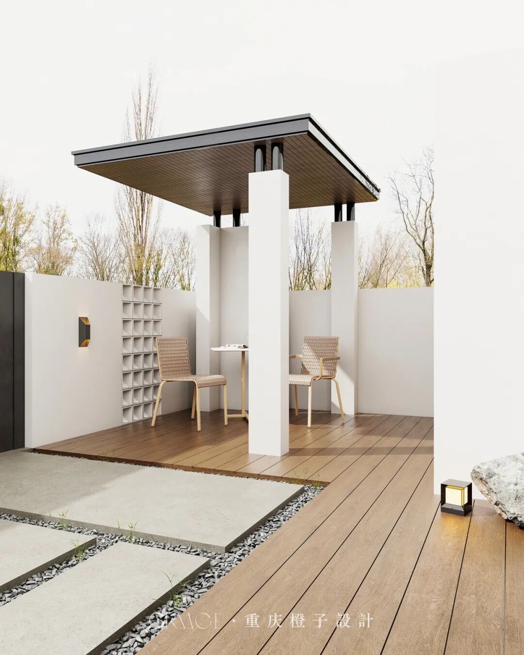 橙子新作||国宾壹号院——醇境·融邸，暖木鎏金-19