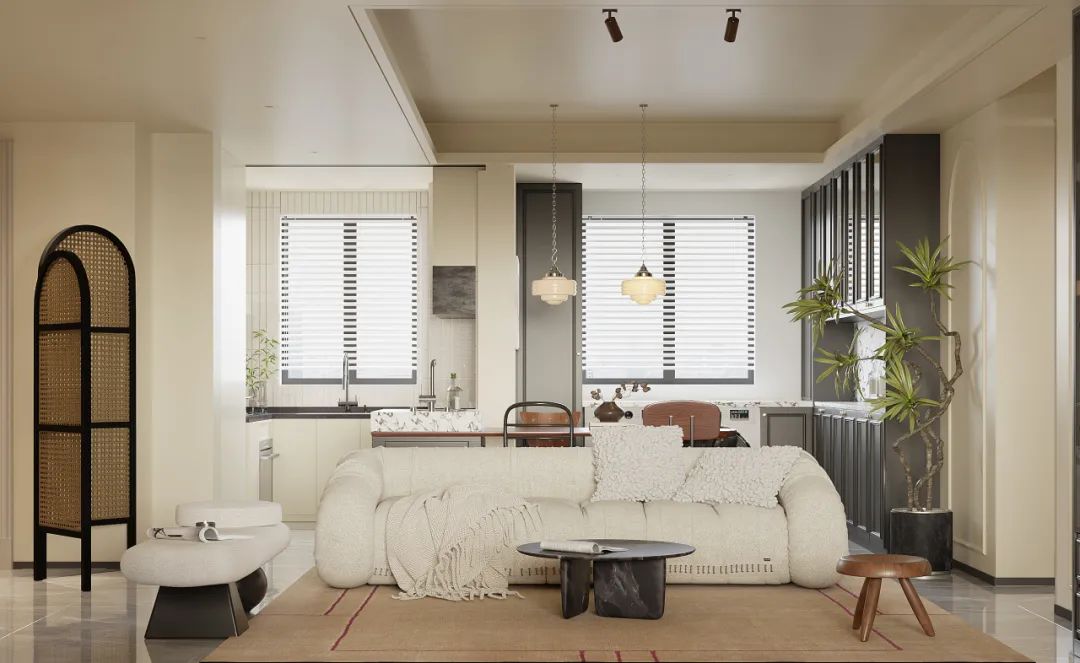 新作速递 | 半开放式书房+私人影院，打造125㎡宅家舒适生活-18