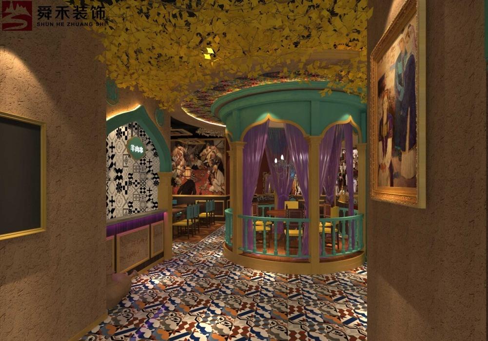 济南舜禾装修公司 | 打造异国风味餐厅设计空间-10