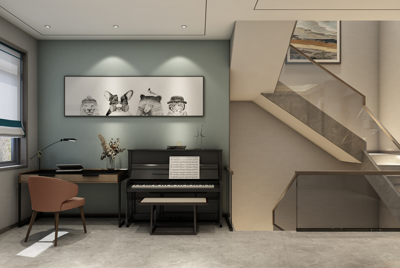 普罗理想国叠墅 | 现代融合中式，轻奢新中式空间-10