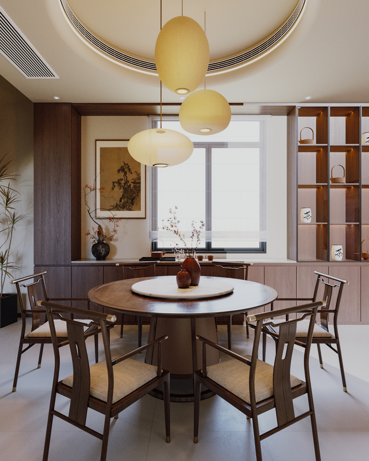 宋氏美学中式住宅空间设计-6