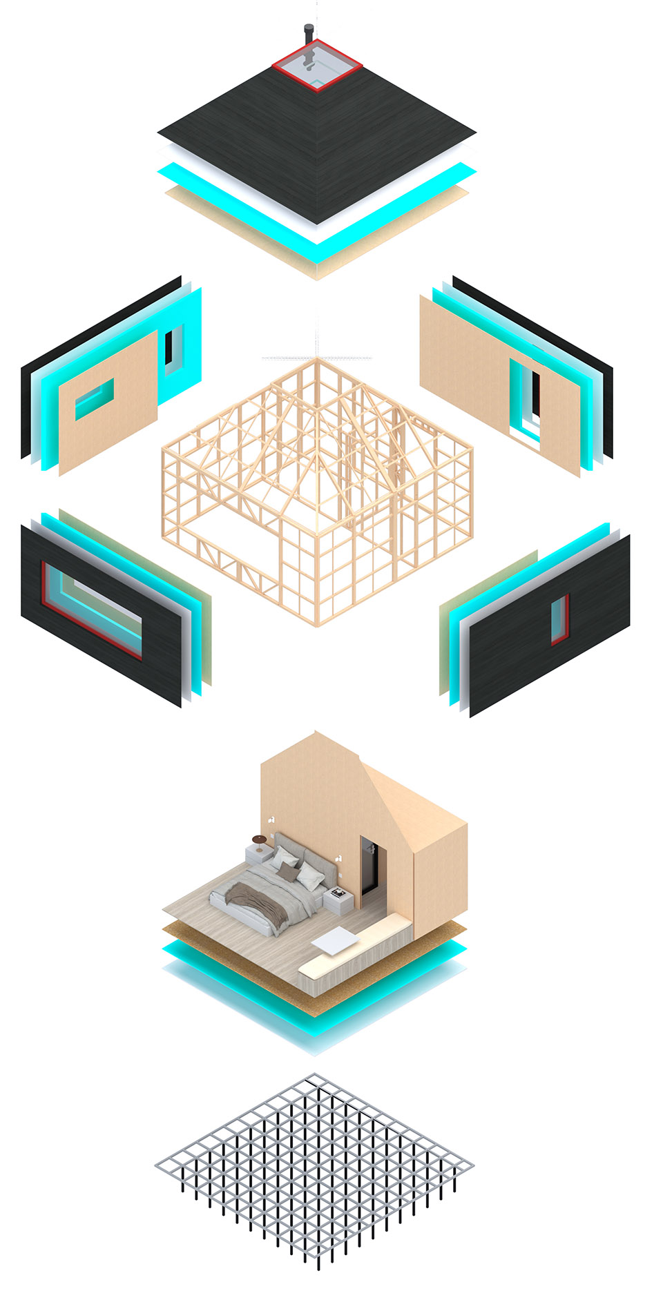 乌兰哈达火山無热宇宙草原新宿丨蒙古丨阁尔建筑-14