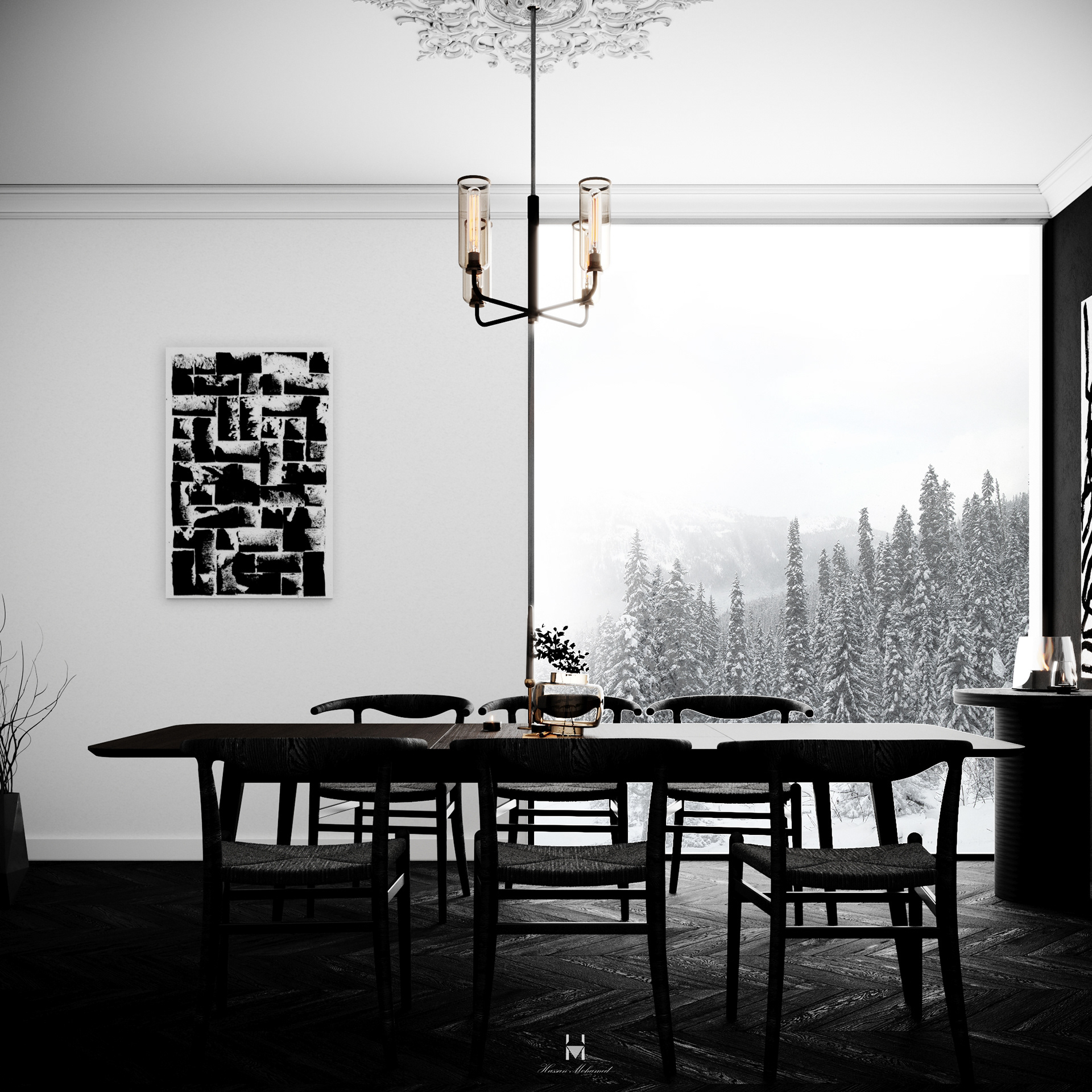 黑色餐厅丨Hassan Mohamed-9