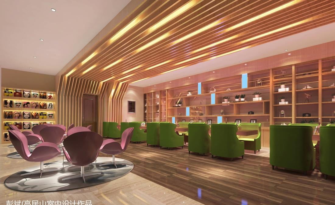 网咖设计新趋势——自然元素与明亮色彩的完美融合-12