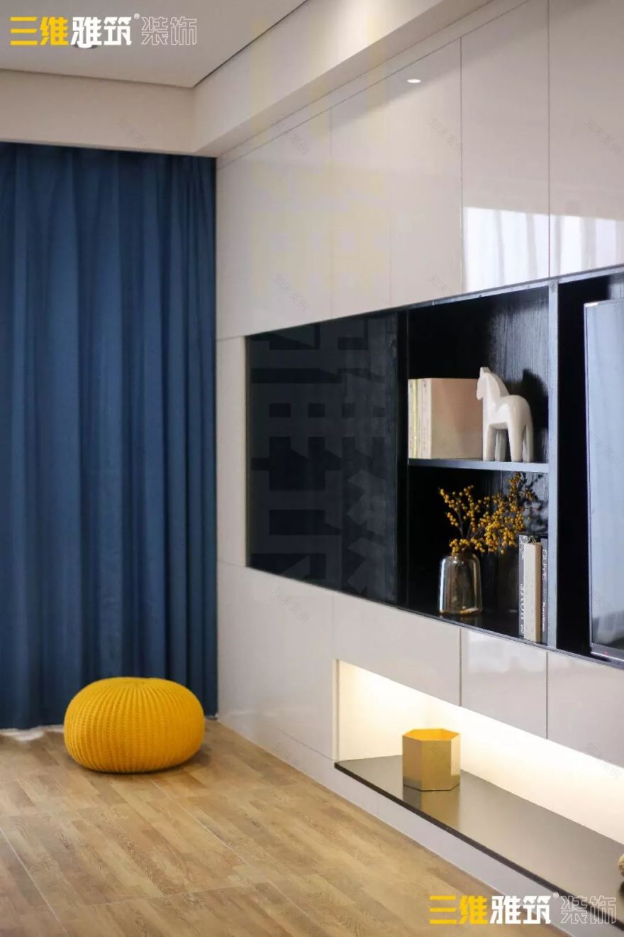 现代黑白灰,营造温馨艺术空间-17