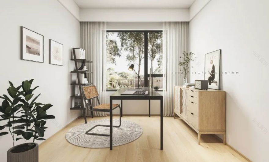 公园天下 150 平米简约归真空间设计丨留白空间设计-26