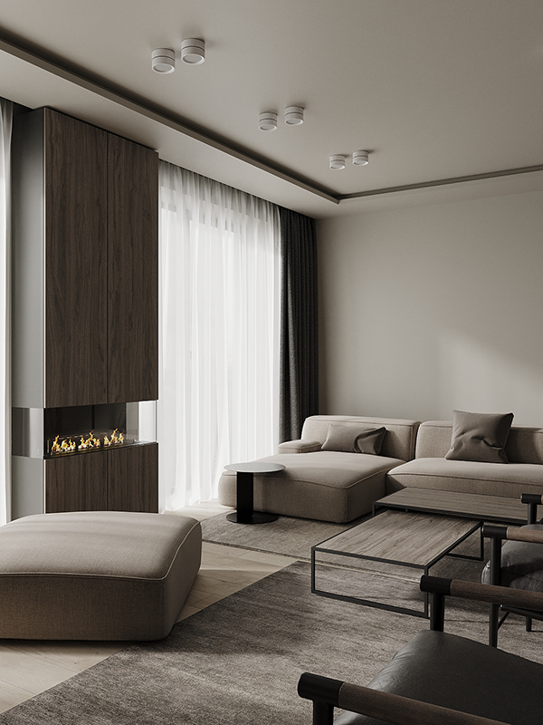 中性色系公寓设计-1