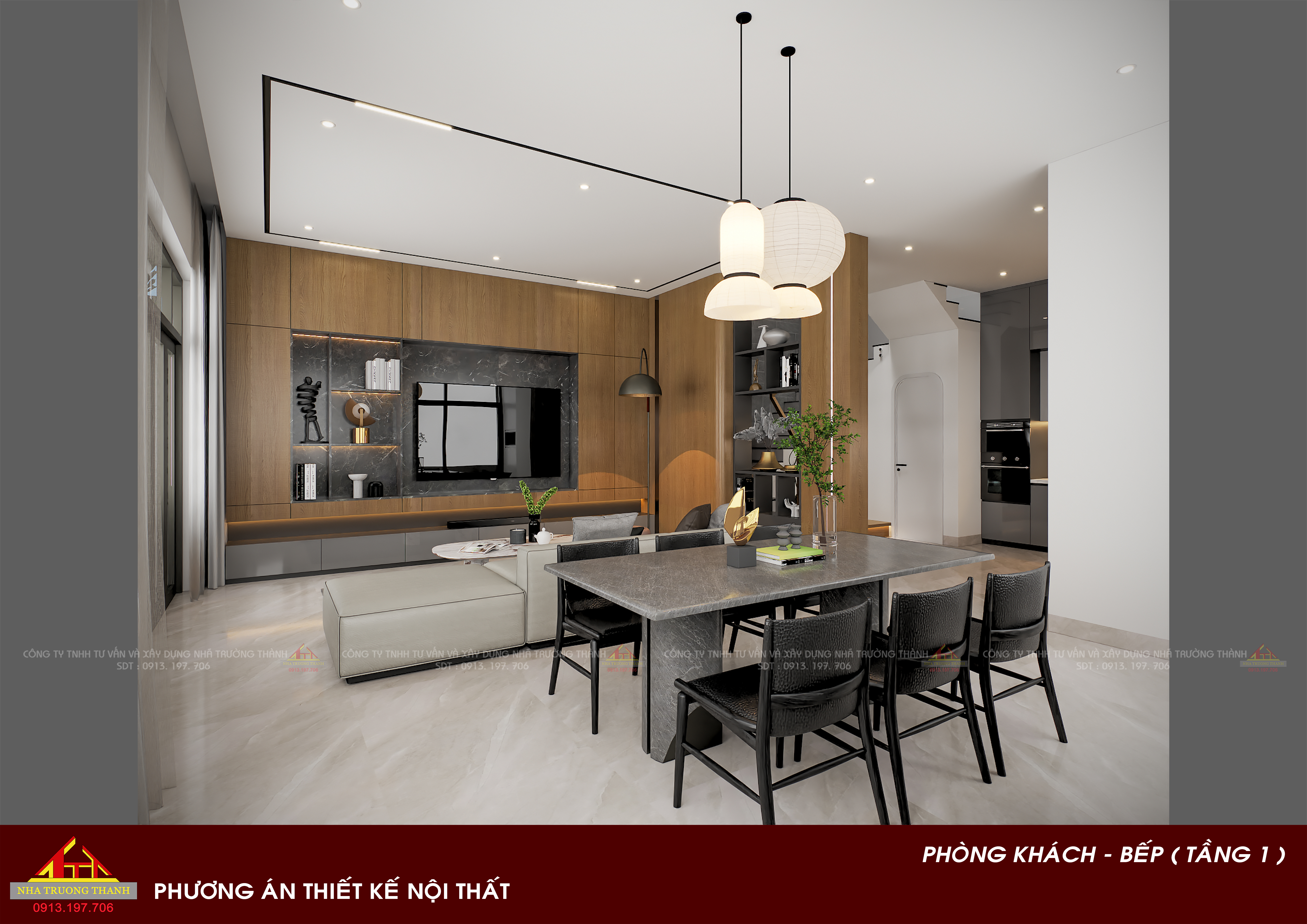 Thiết kế kiến trúc, nội thất nhà phố 2 mặt tiền-4