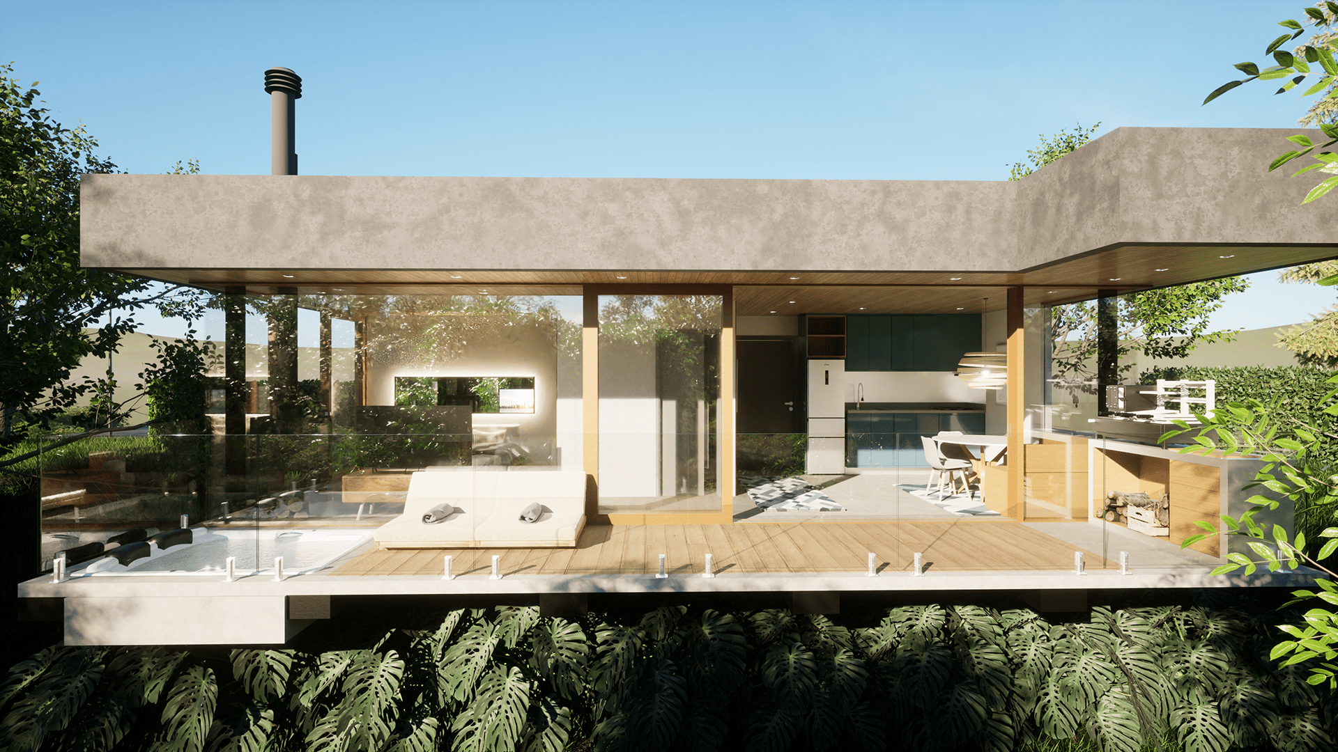 Chalé moderno na serra-5