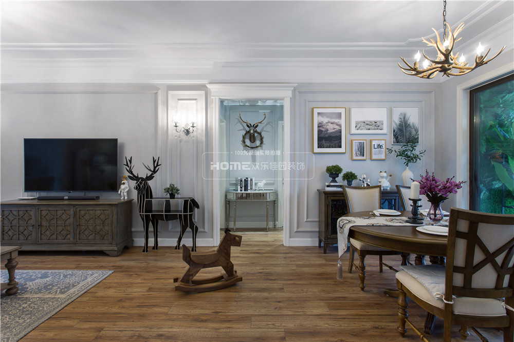 成都 130 平简美风家居,浪漫麋鹿元素满屋-30