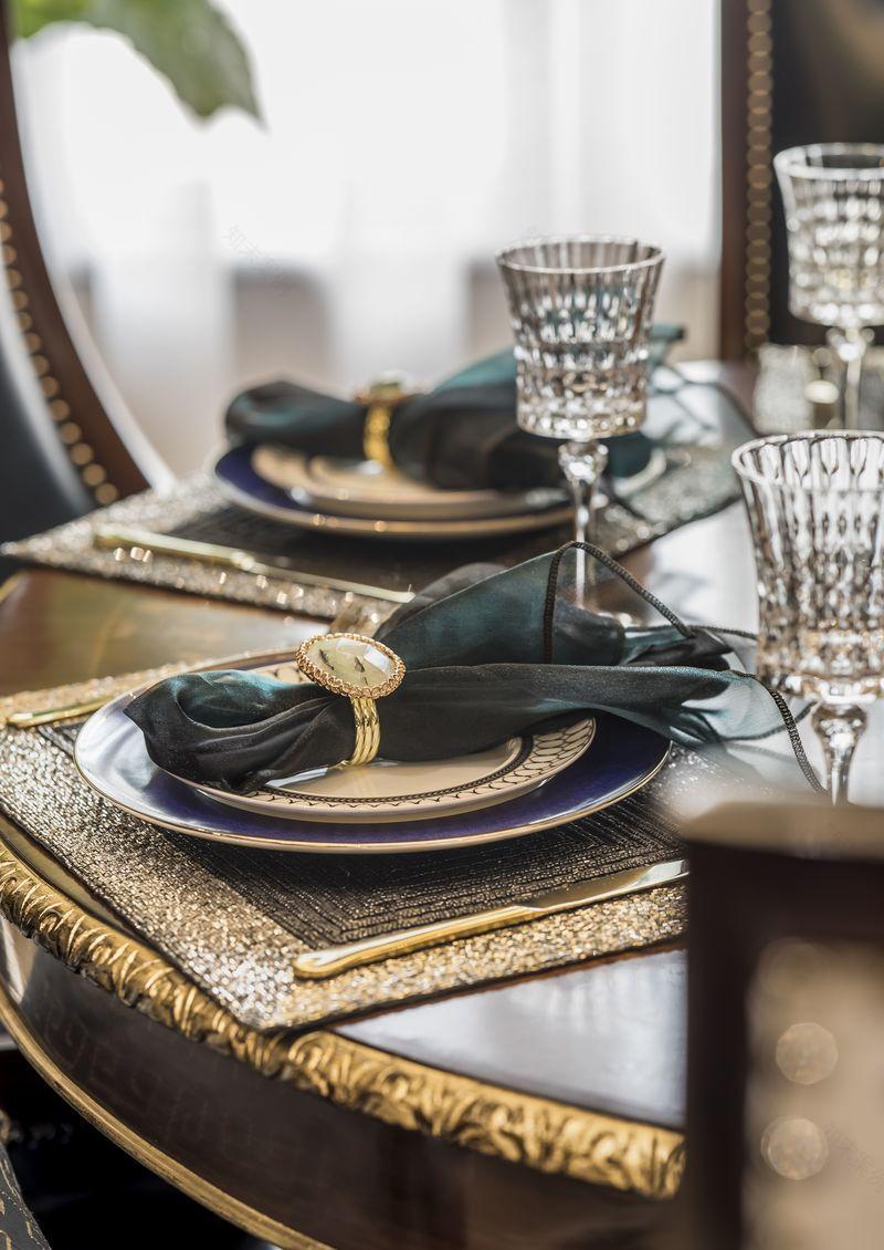 大连恒一集团南山首府500㎡美式风格样板间设计-15