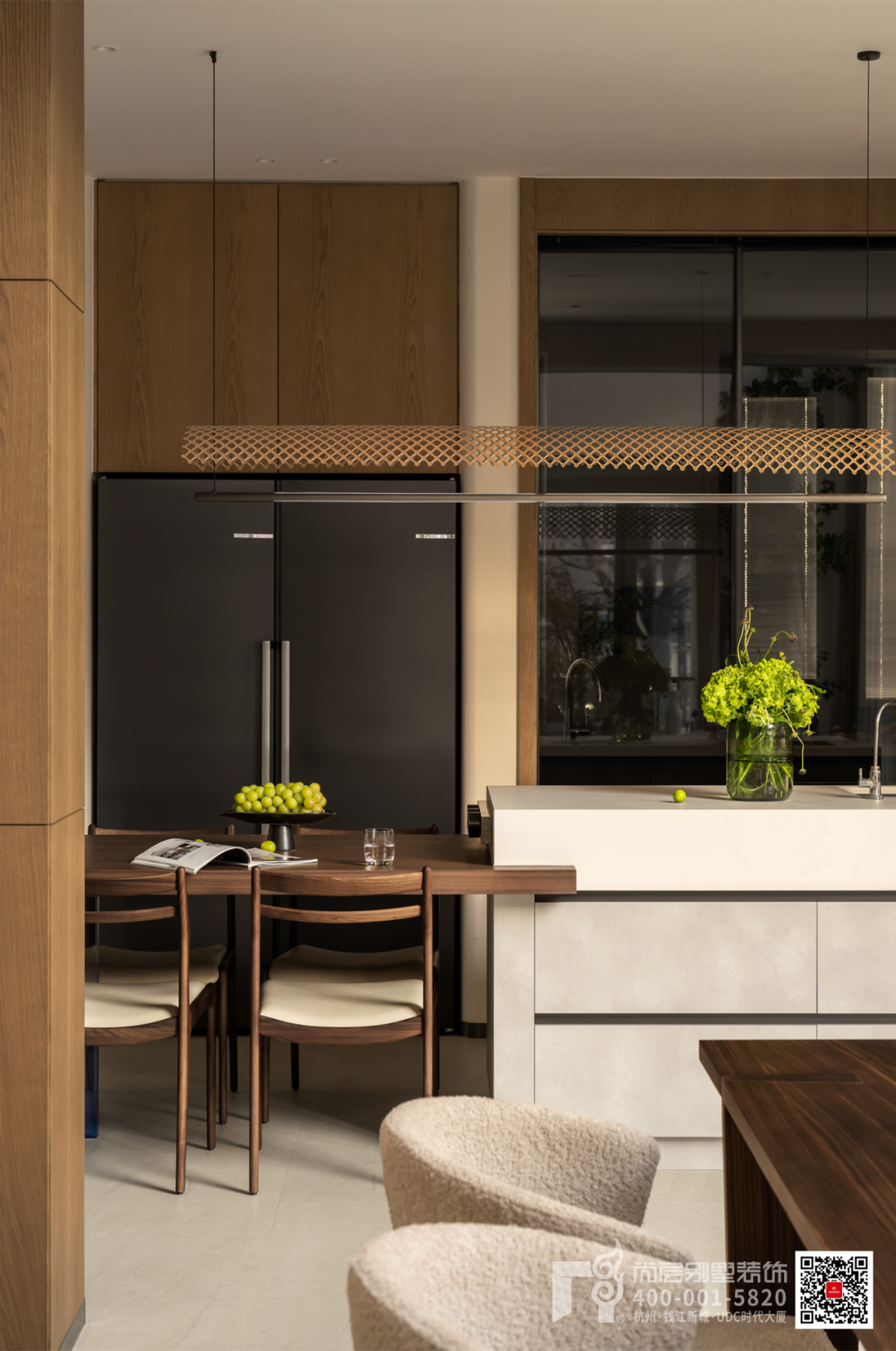 500㎡富春壹号院·木影流光·自然叙事的现代“剪影”别墅丨杭州尚层装饰-40