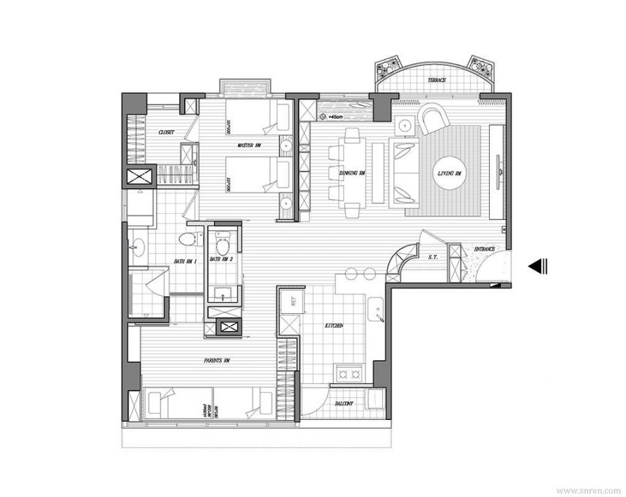 豪华别墅 现代风格平方-3