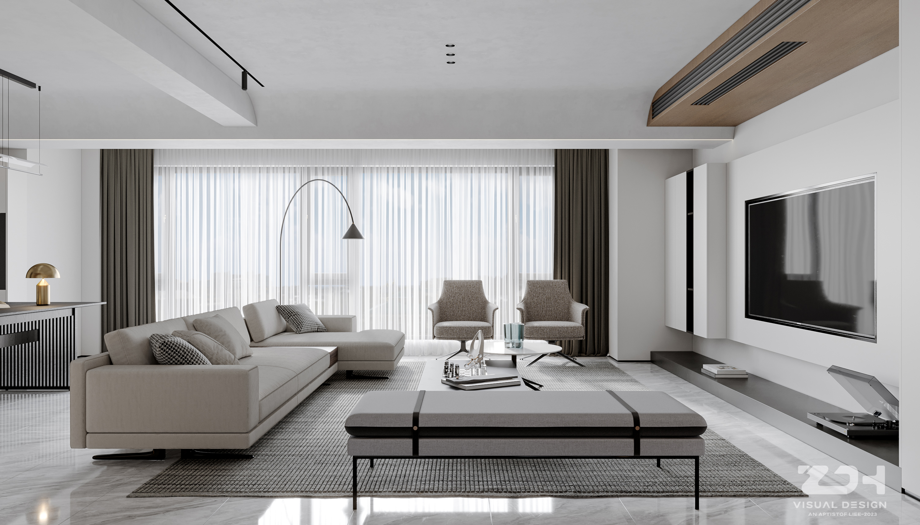 现代简约家装表现-9