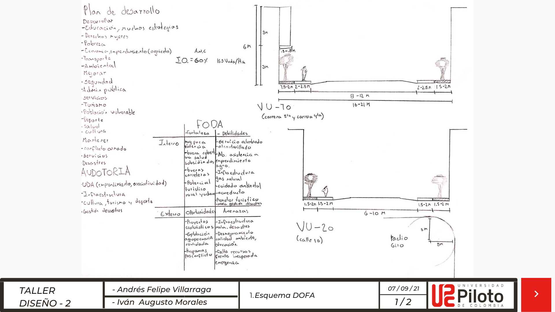PROG. ARQUITECTÓNICO DIS. II 2021 - II-2