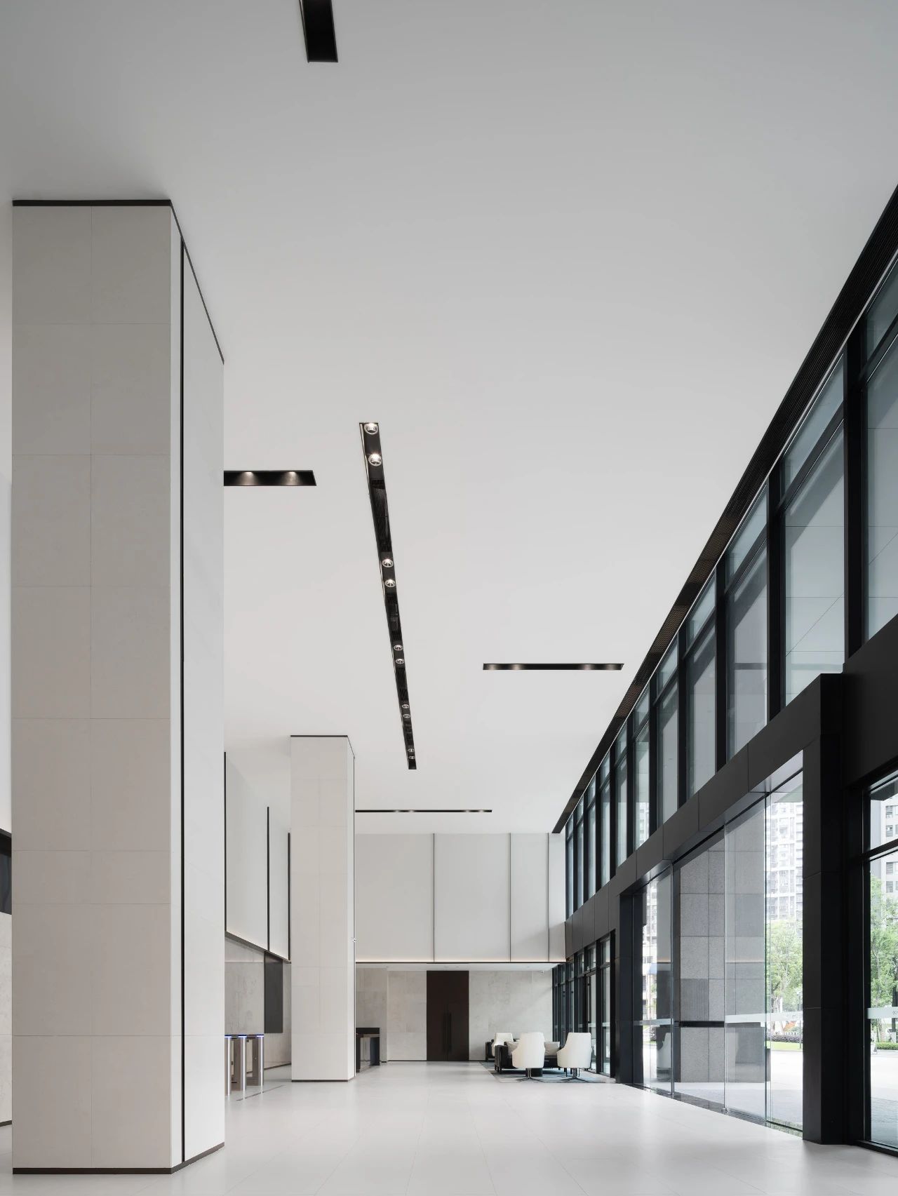 长沙屿大堂·公区,印湘江·印江雅居售楼部X印湘江入户大堂丨中国长沙丨水木言设计机构-23