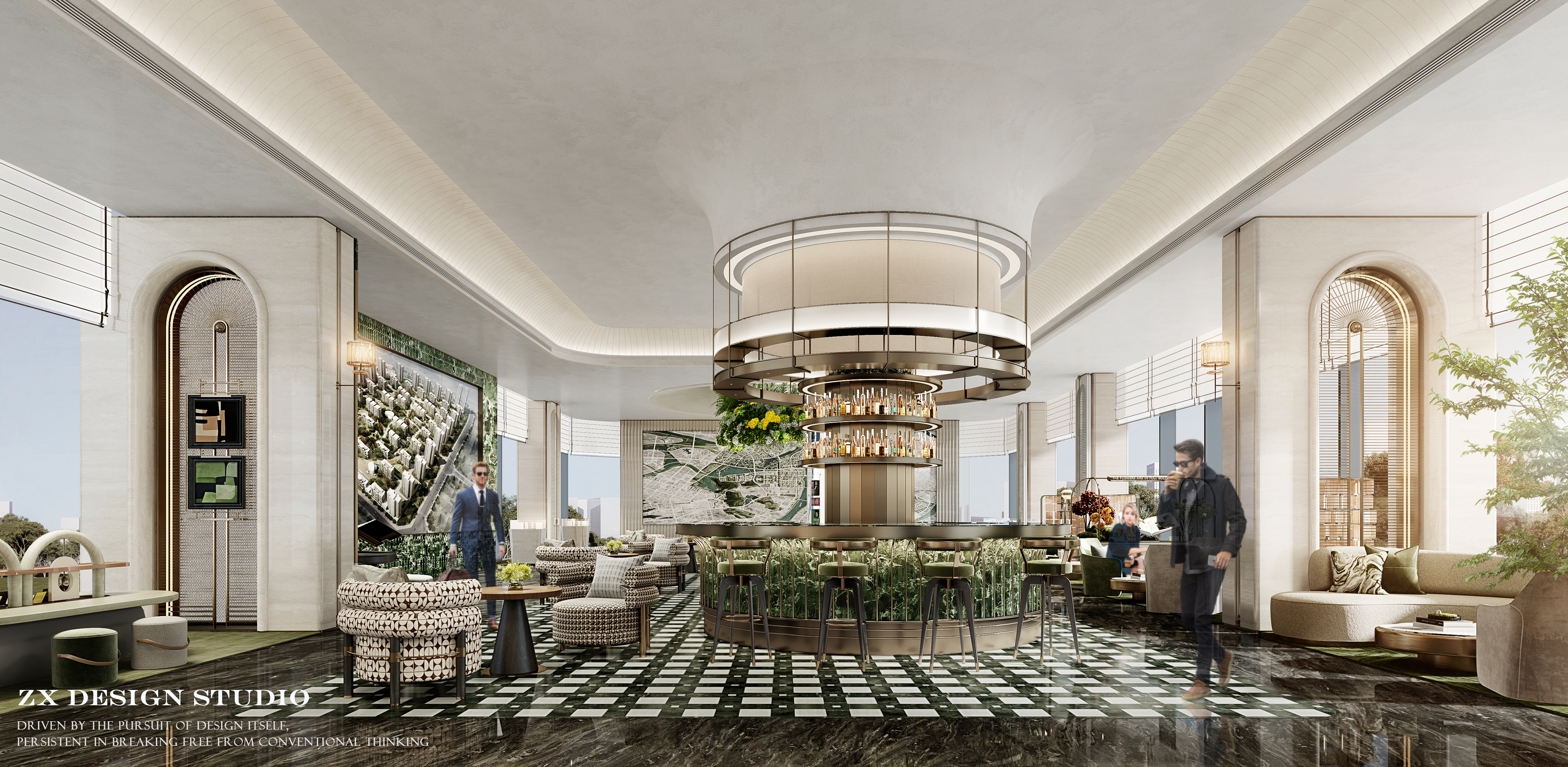 销售中心效果图设计丨一位风趣幽默的效果图设计师-8