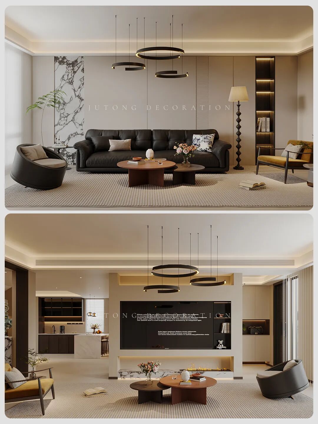 260㎡意式丨少即是多，轻奢美学-9