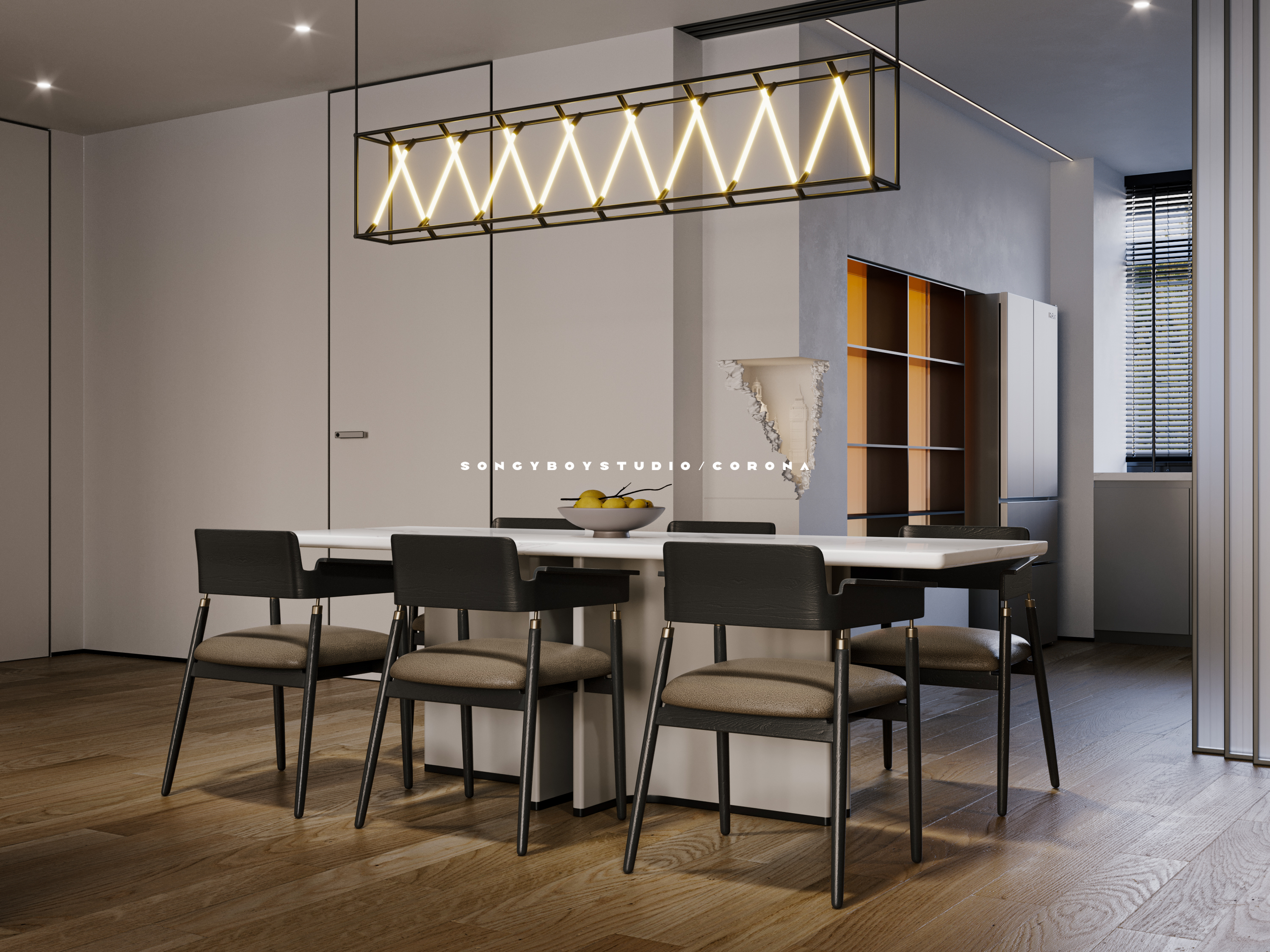 现代棕色系家居设计丨SongYboy-6