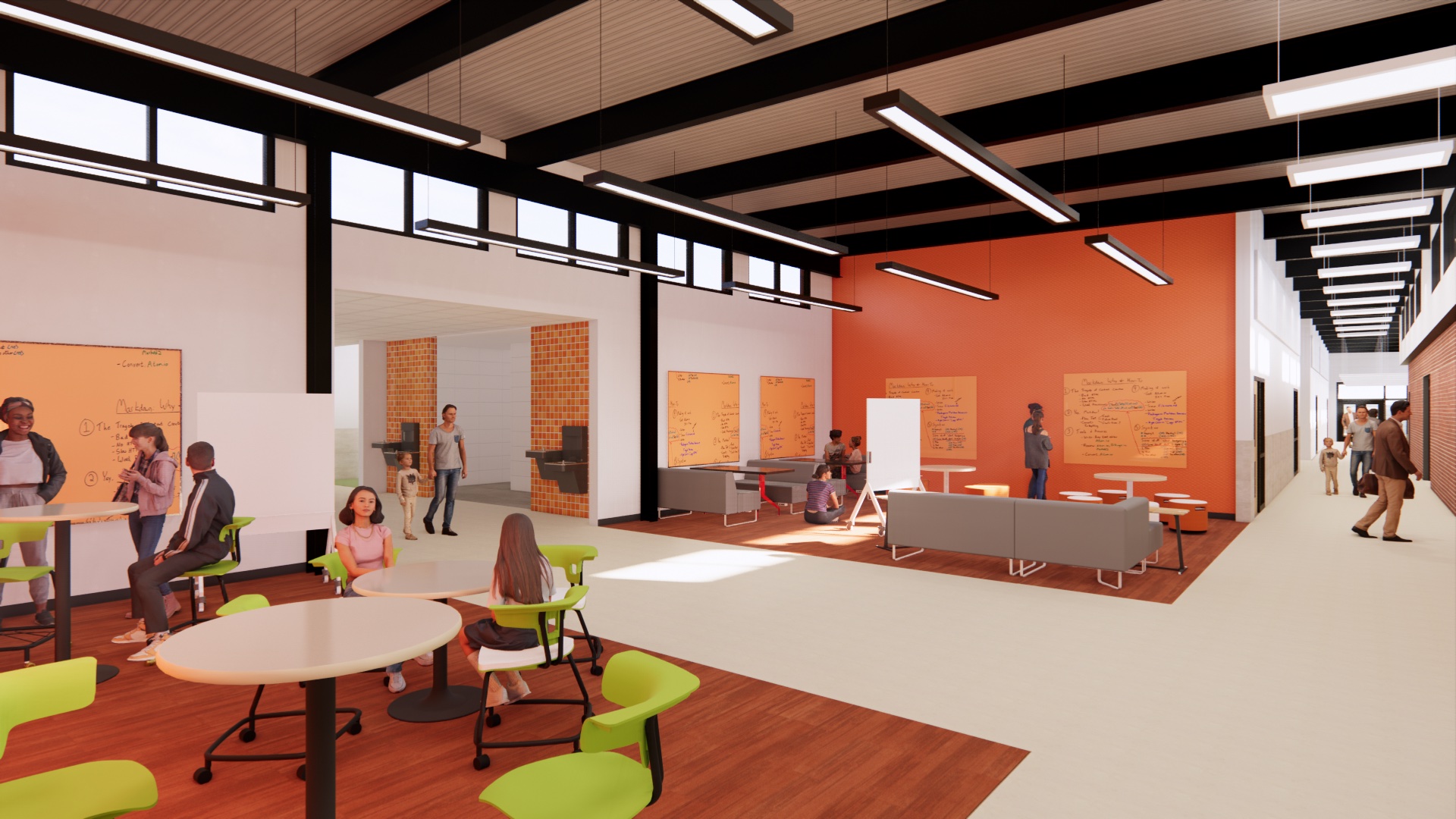 韦斯特伍德初中重建项目（注：Replacement在这里结合语境推测可能是指学校重建、替换等相关项目，如果有更准确的背景信息，可能翻译会更精准） 丨Pfluger Architects,Fitzpatrick-14