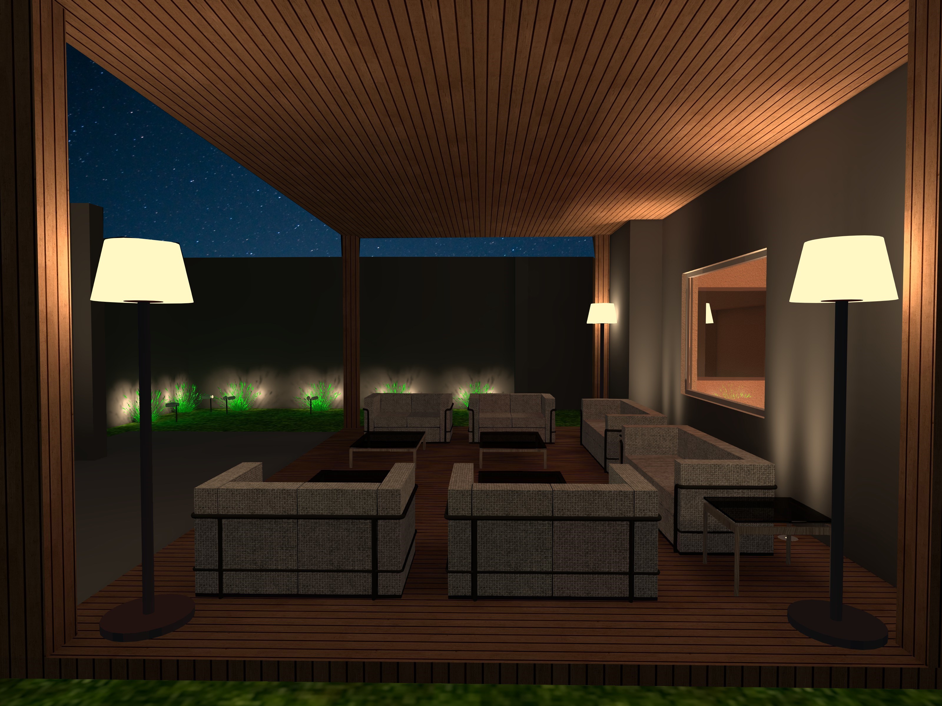 Private Villa Landscape Lighting design-3