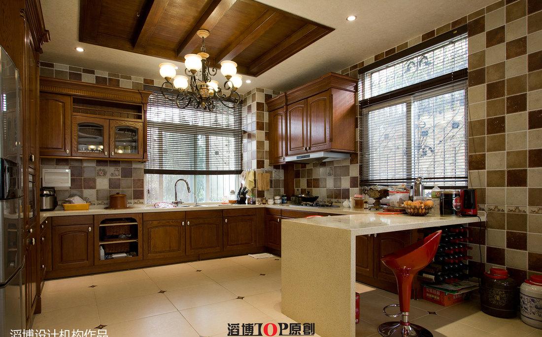 昆明世博生态城美式别墅设计 | 实木家居与欧美元素的完美融合-19