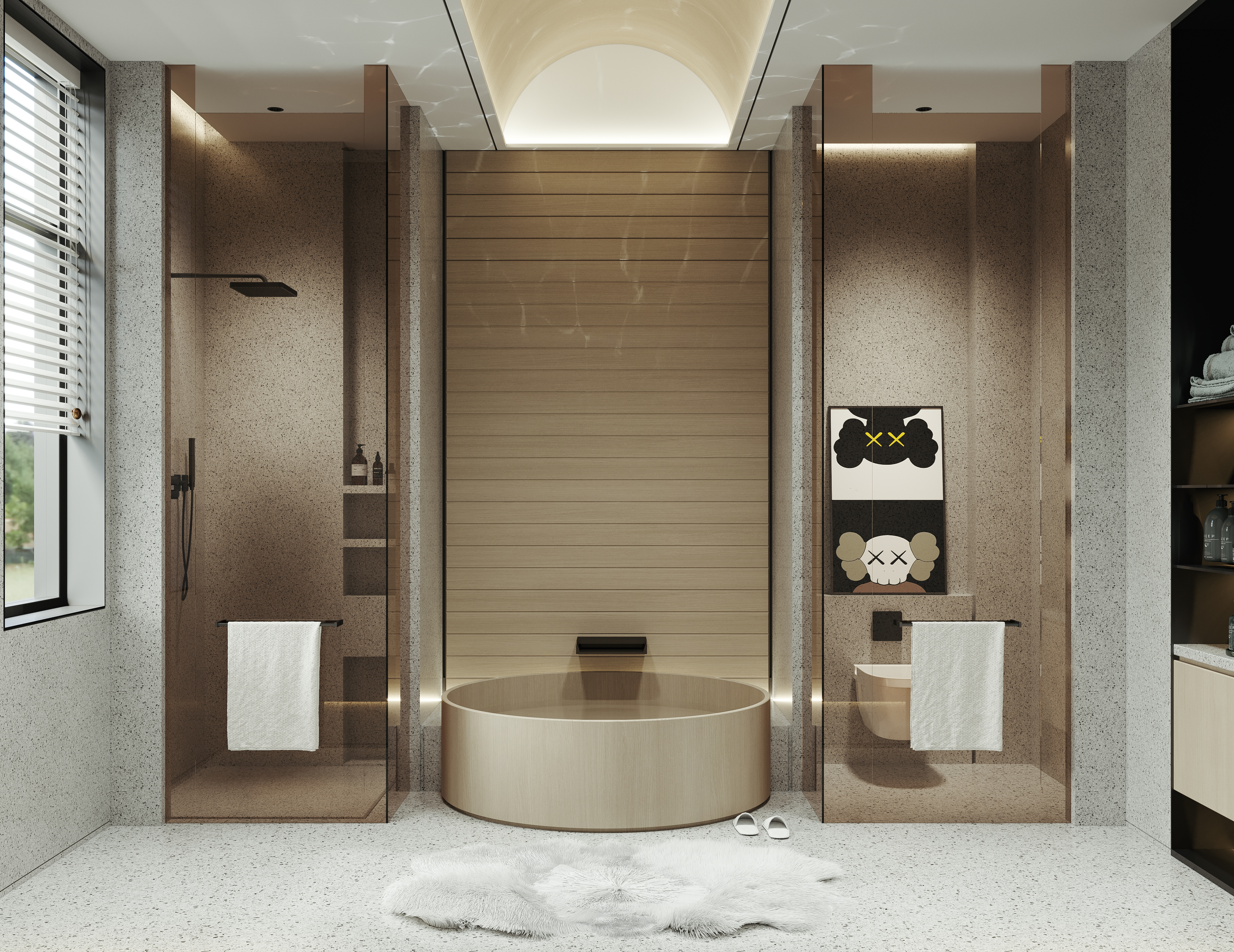 现代别墅客餐厅-6