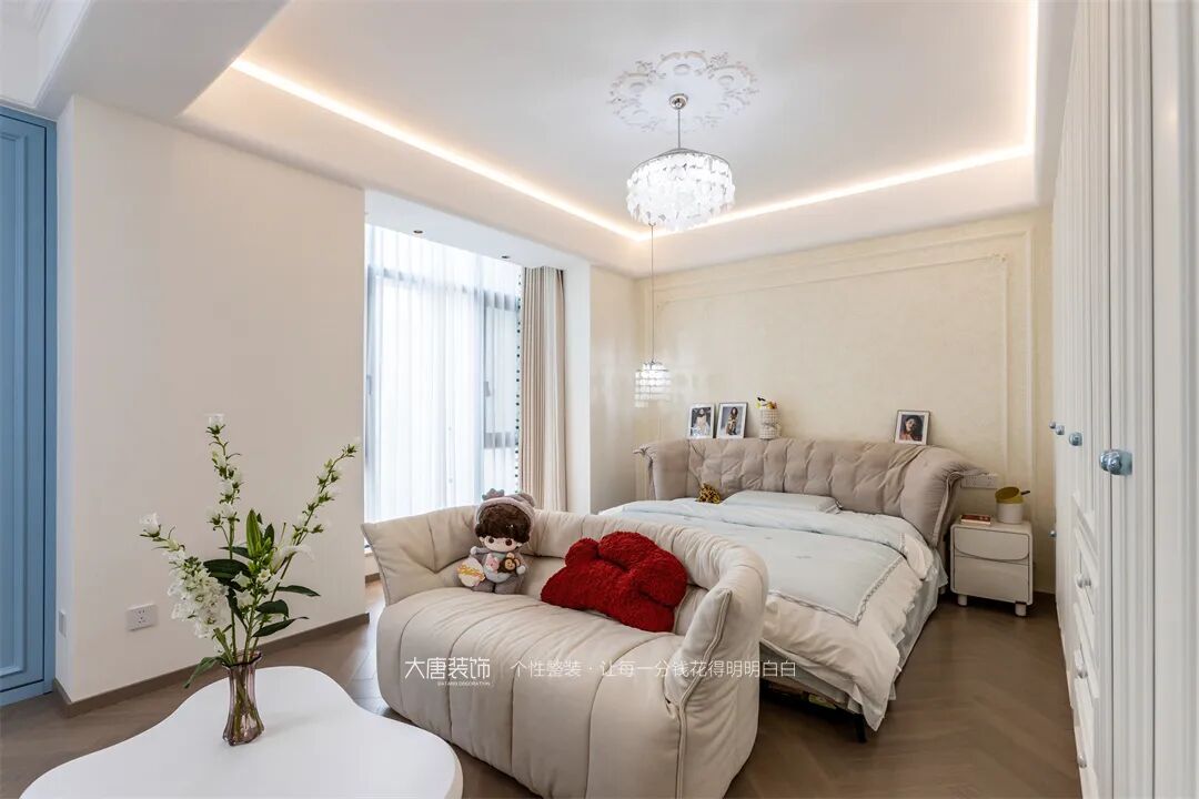 大唐实景丨500㎡别墅装修实景，邂逅法式复古风情-46