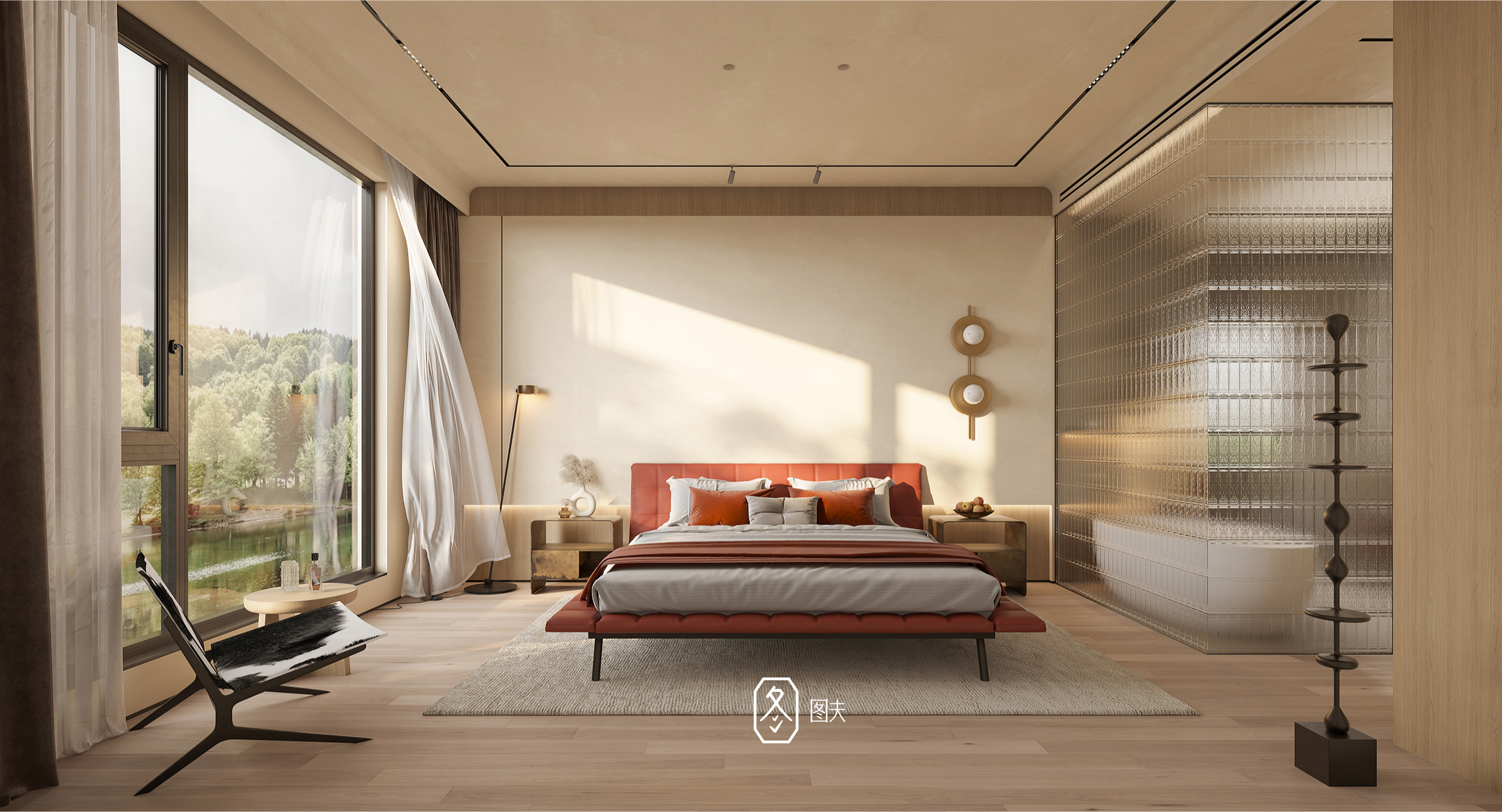 落日余晖温馨暖意满满的空间设计丨图夫 x 金该-20