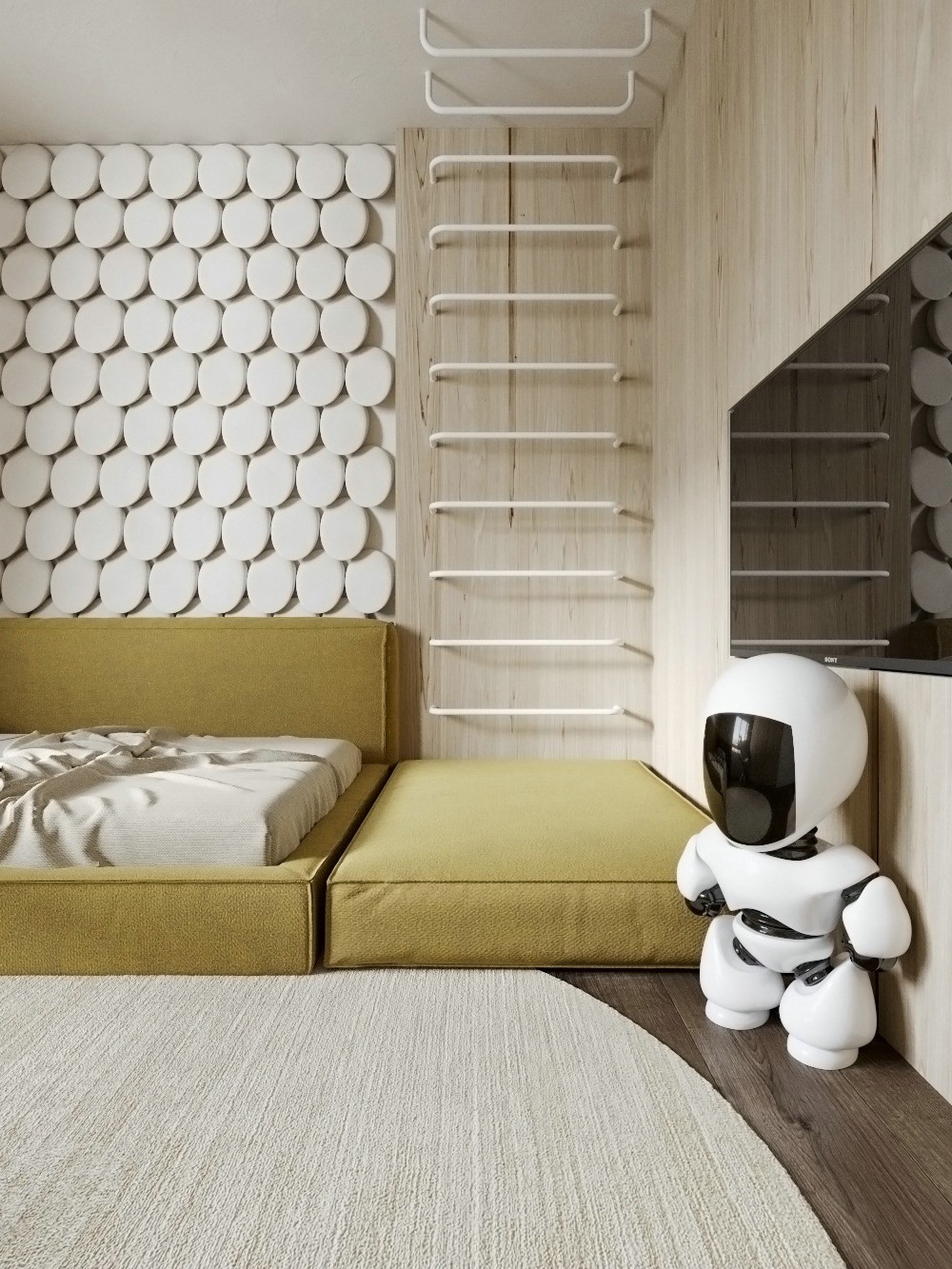 胡桃木与高级灰简约小家设计-23